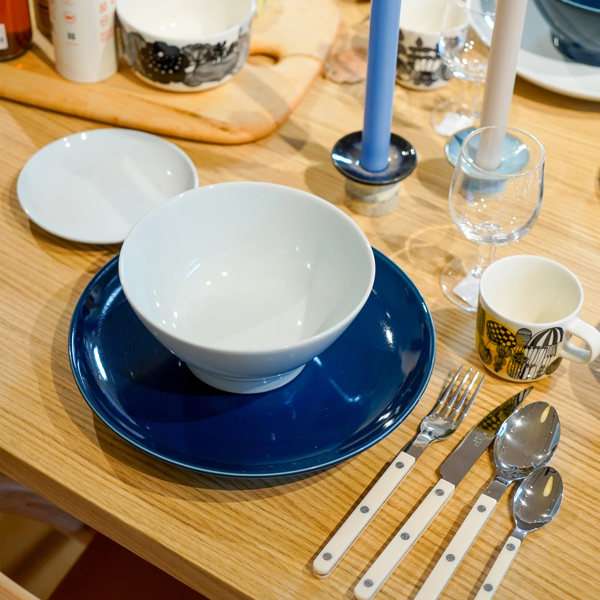 Ceramic Noodle Bowl, White - Image 3