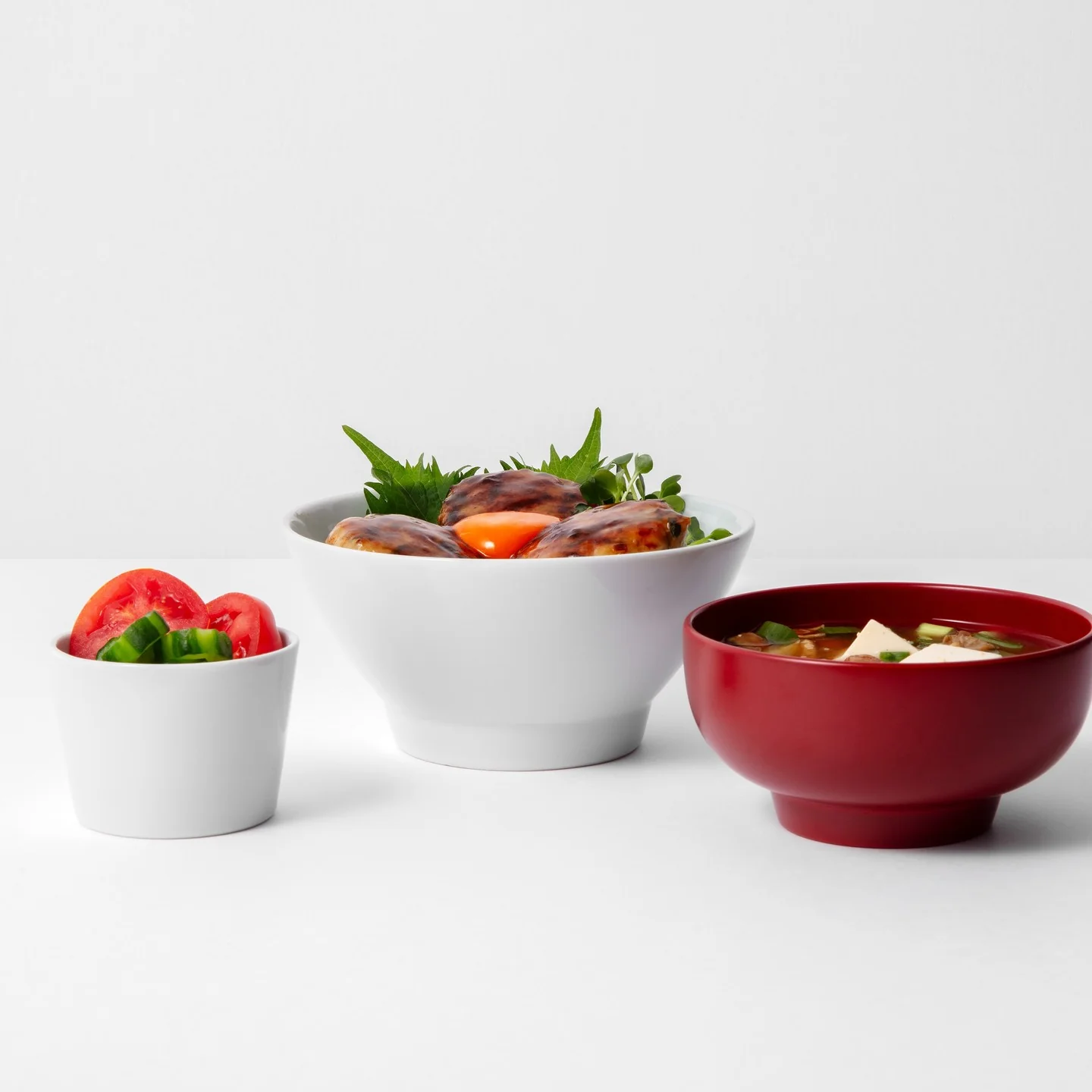 Ceramic Noodle Bowl, White - Image 4