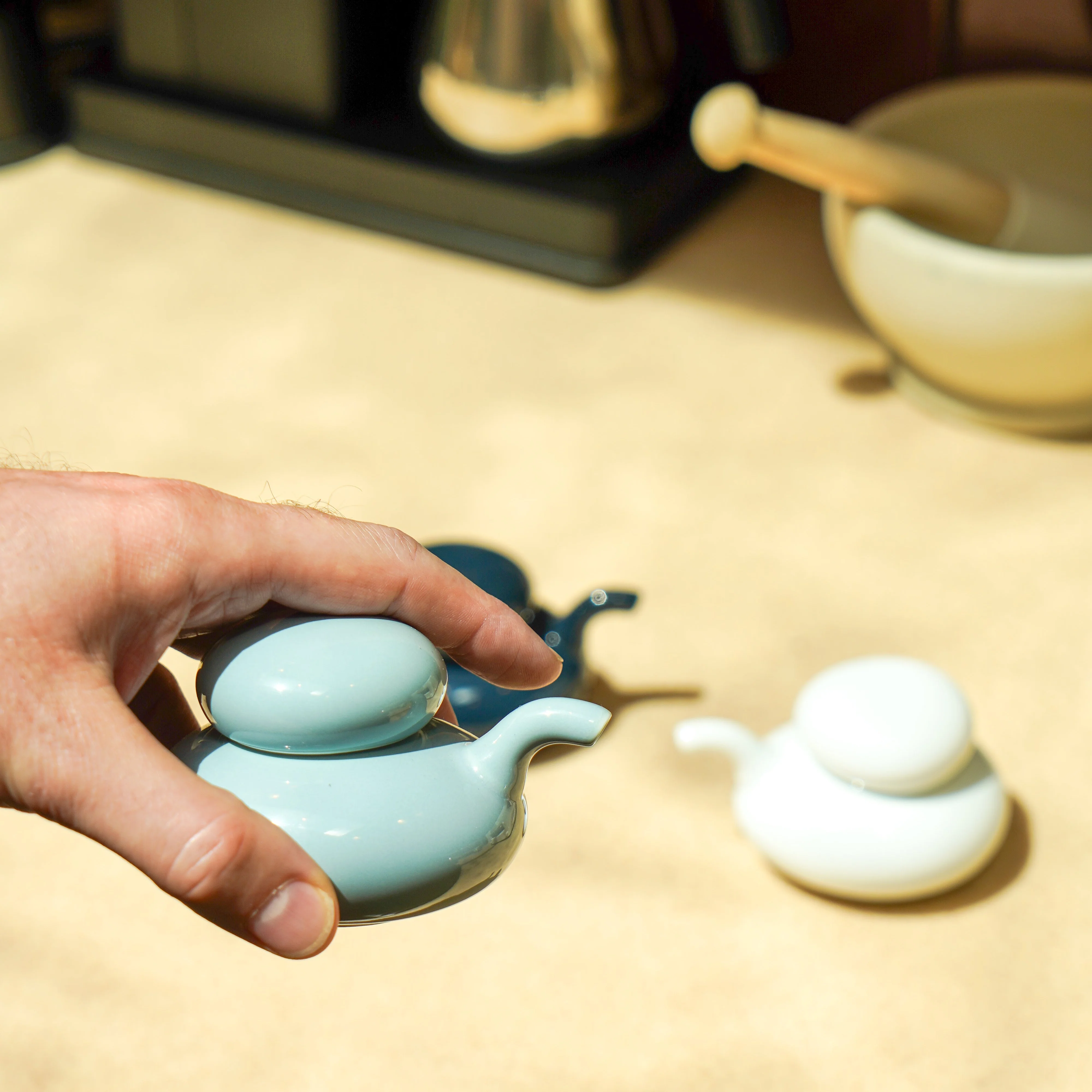 Ceramic Pebble Soy Sauce Pot - Image 7