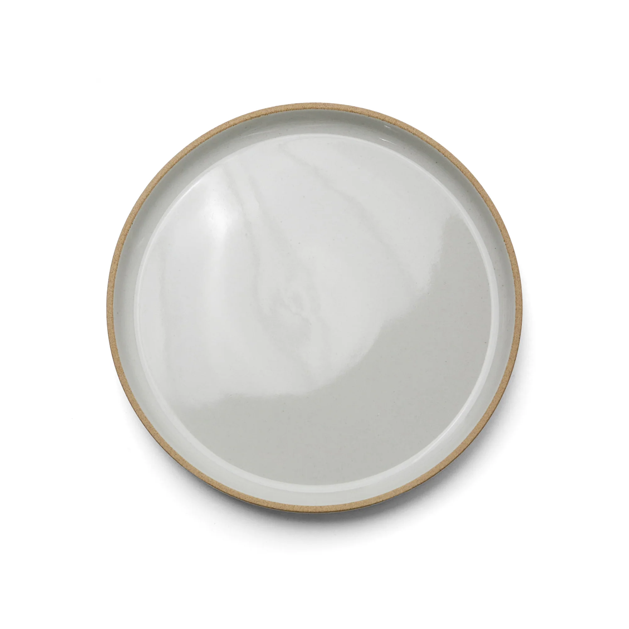 Porcelain Ceramic Plate, Gloss Gray - Image 3