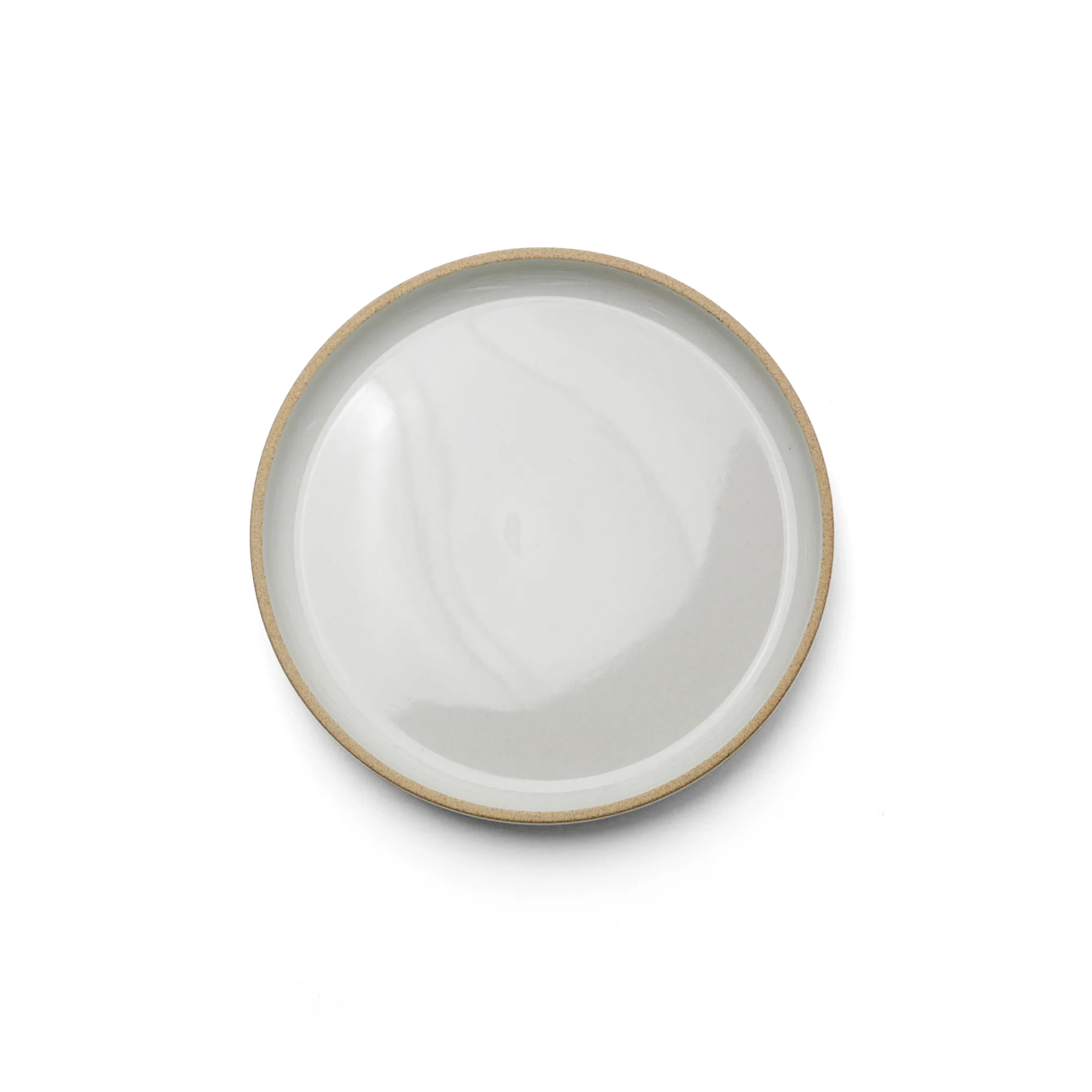 Porcelain Ceramic Plate, Gloss Gray - Image 4