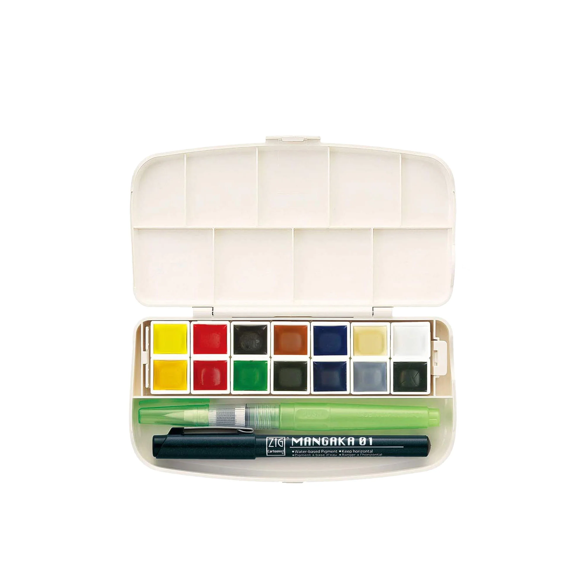 Gansai Tambi Portable Watercolor Paint Set, 14-Colors