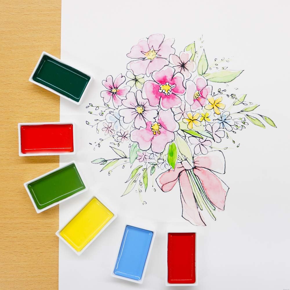 Gansai Tambi Watercolor Paint Set, 24 Colors - Image 2
