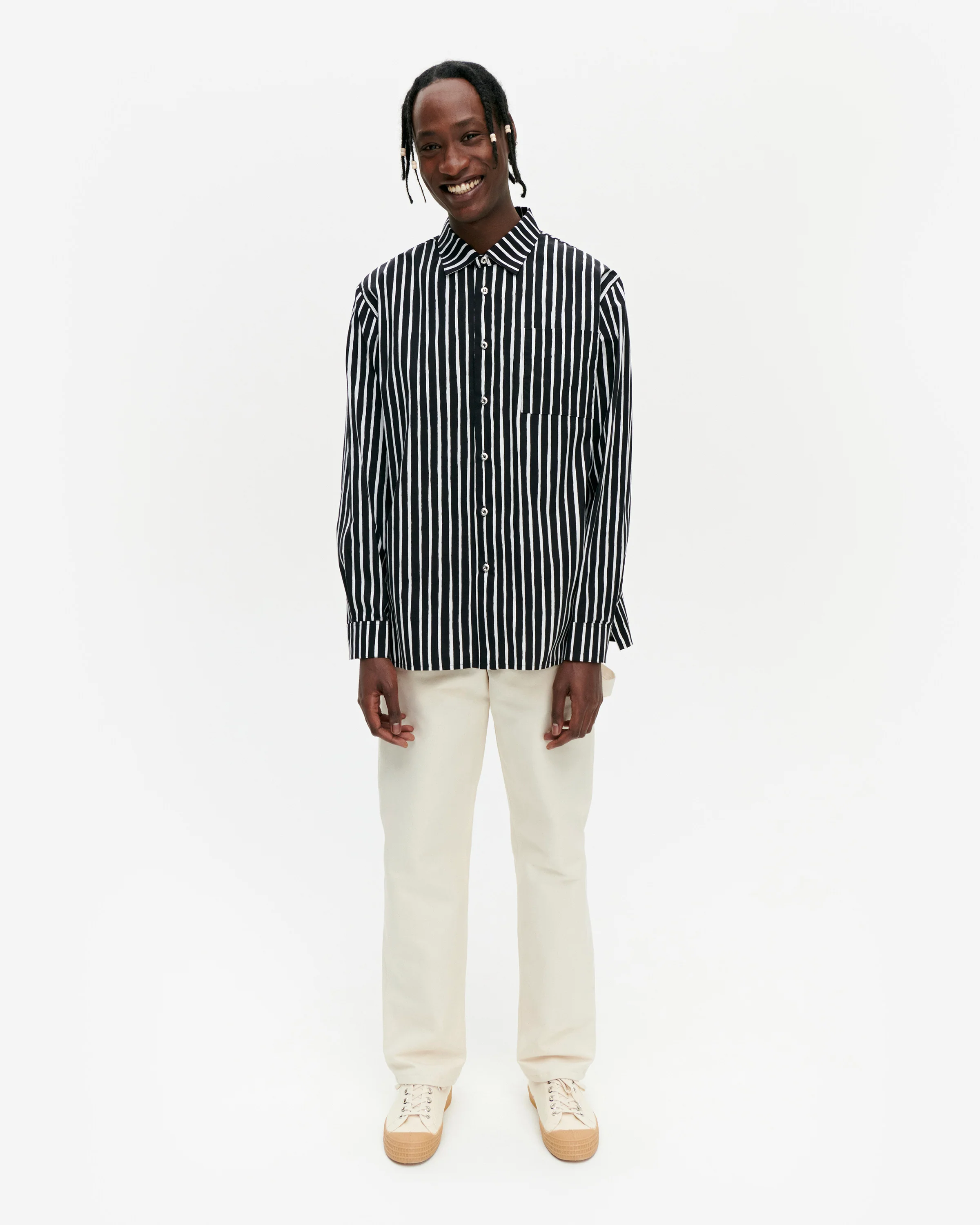 Jokapoika Shirt - Black + White - Image 8