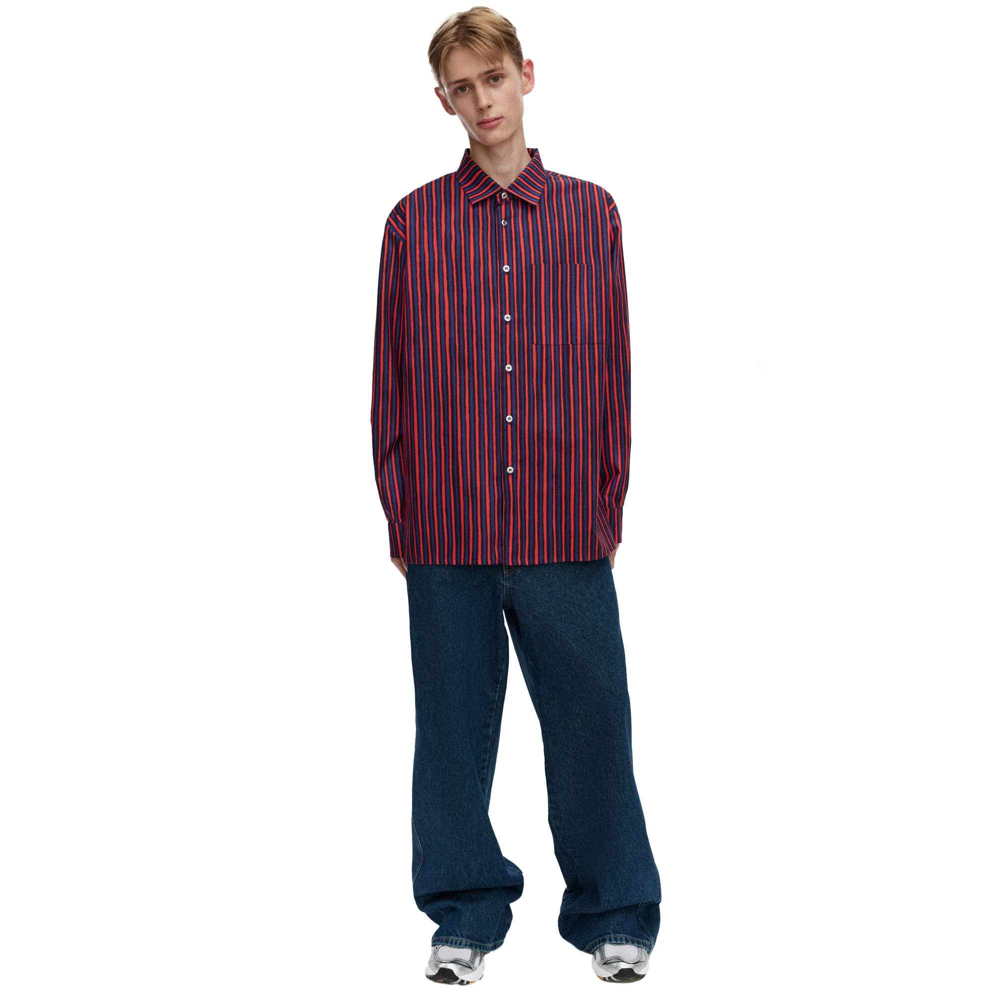Jokapoika Shirt- Red + Blue - Image 6