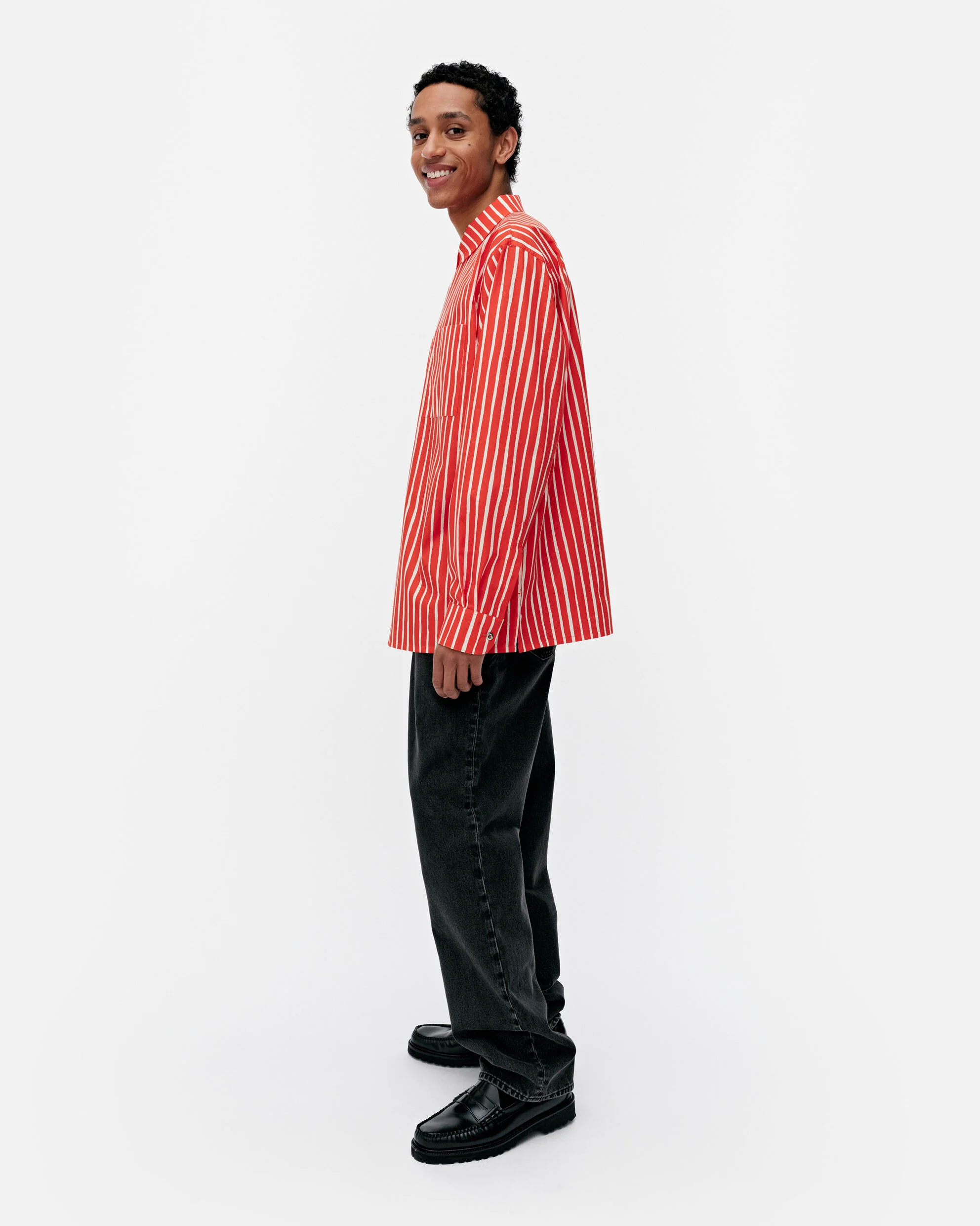 Jokapoika Shirt - Red + White - Image 5