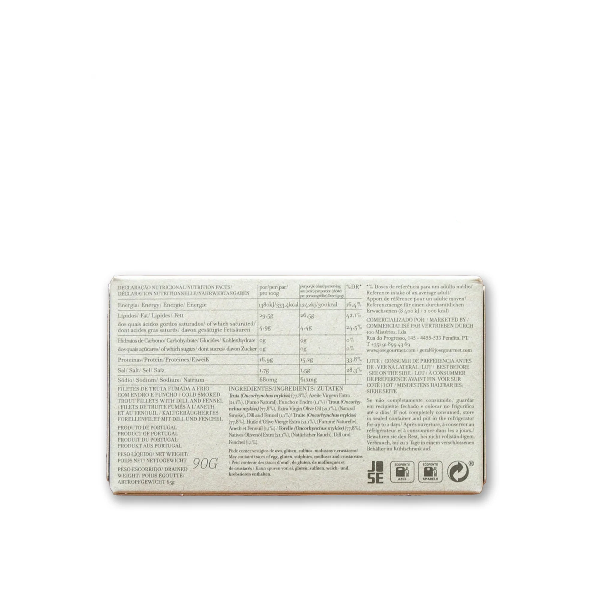 Cold-Smoked Trout Fillets in Dill and Fennel, 90 g. - Image 3