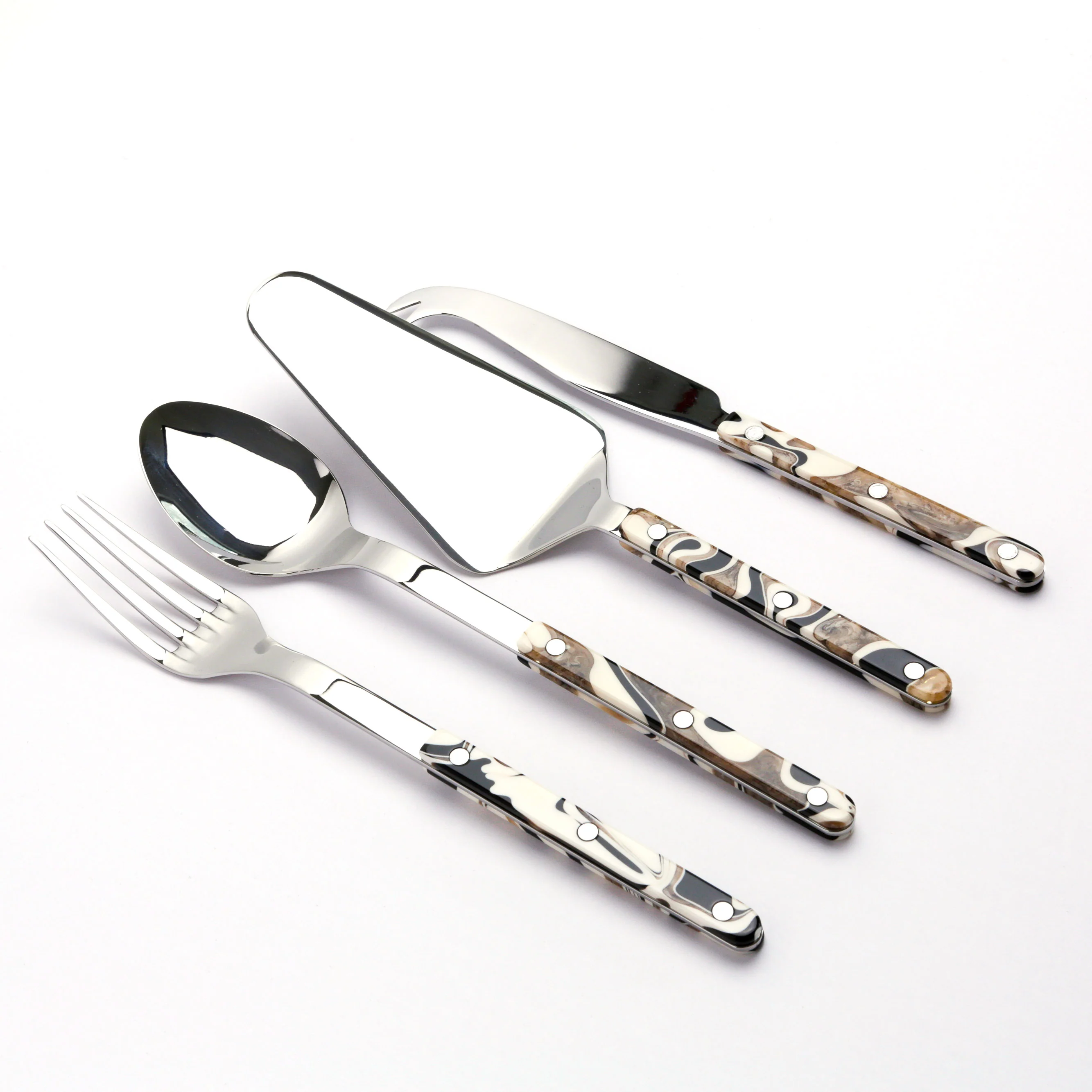 Essential Serving Set of 4, Bistrot Solid Dune Black - Image 3