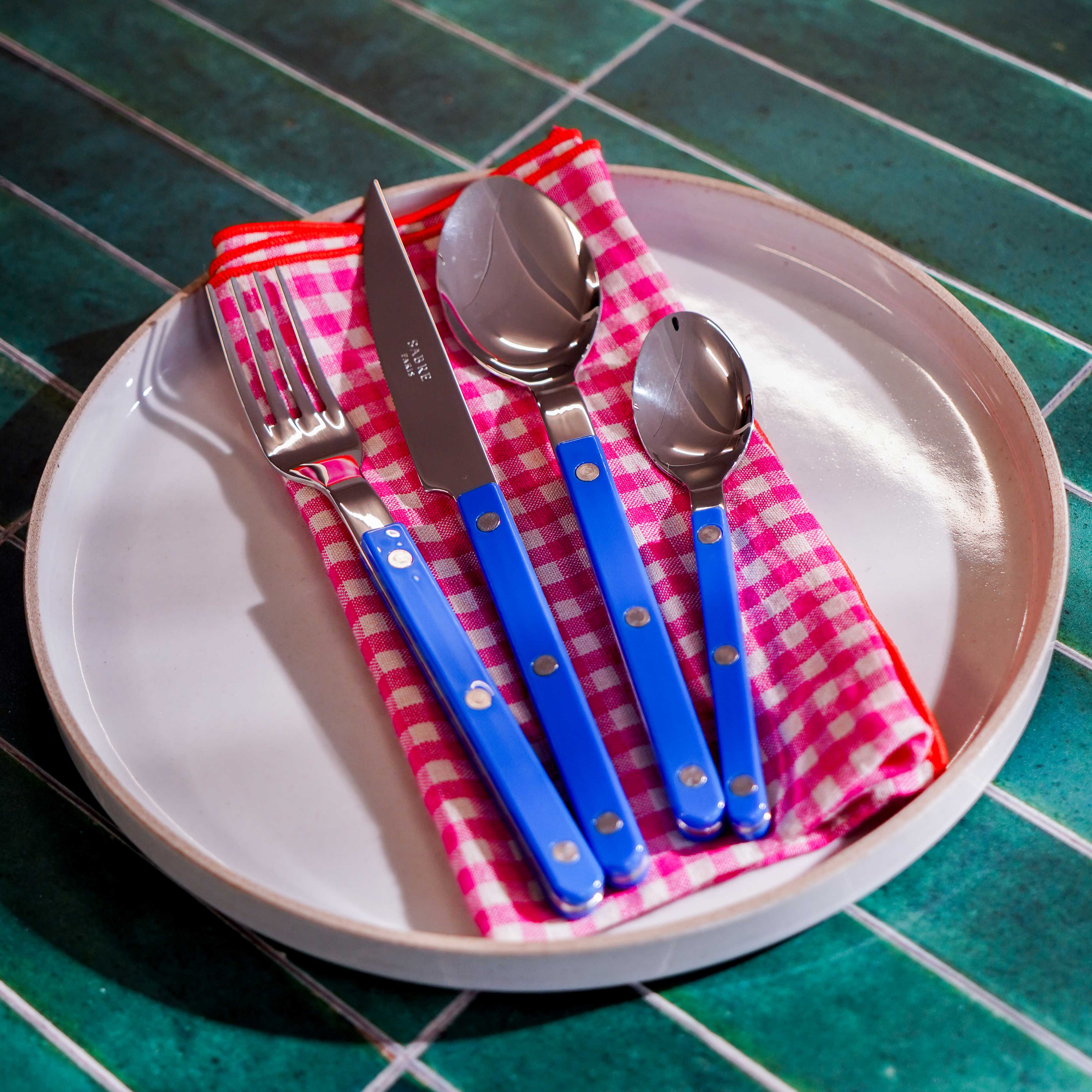 Bistrot Flatware, Lapis Blue, 4pc - Image 2