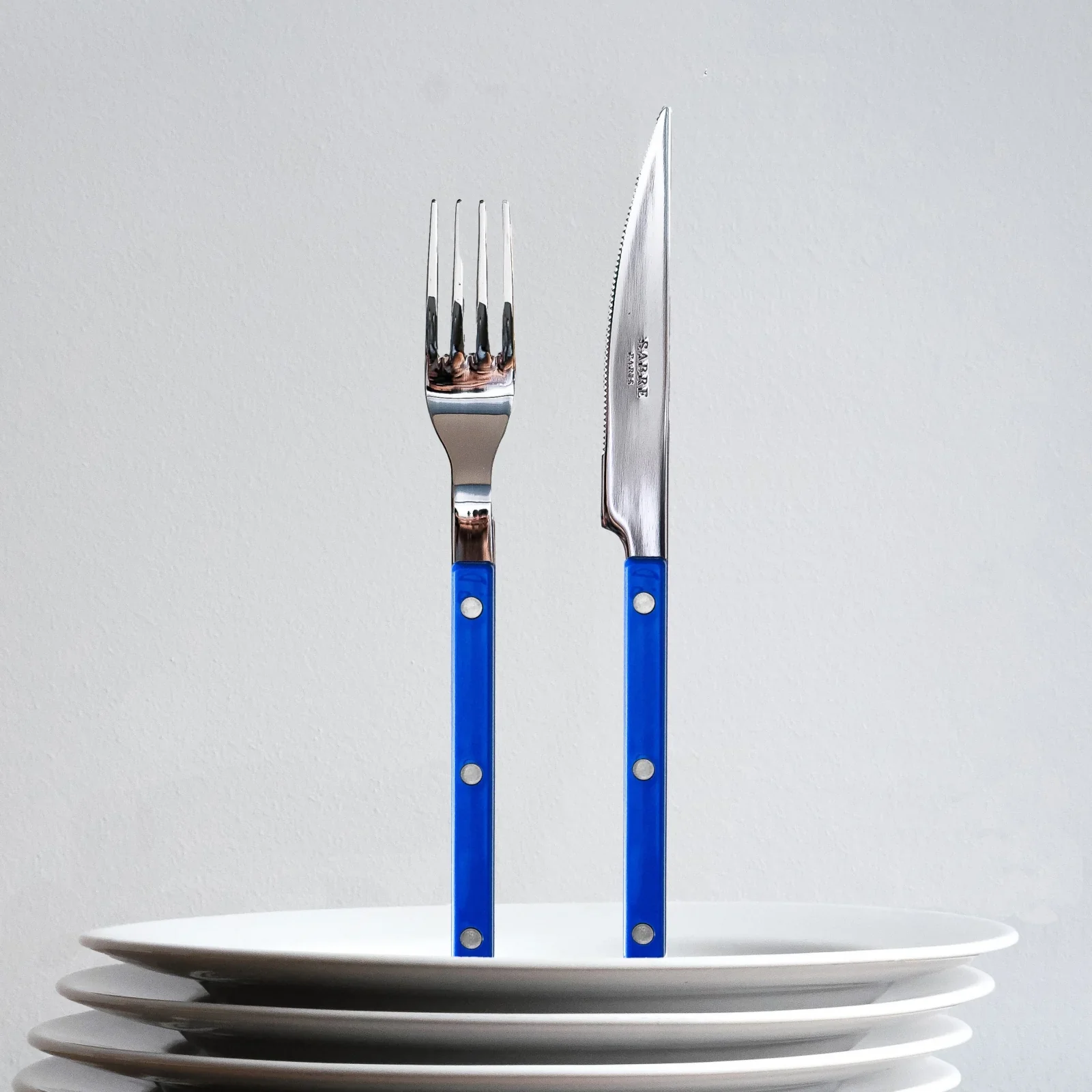 Bistrot Flatware, Lapis Blue, 4pc - Image 4