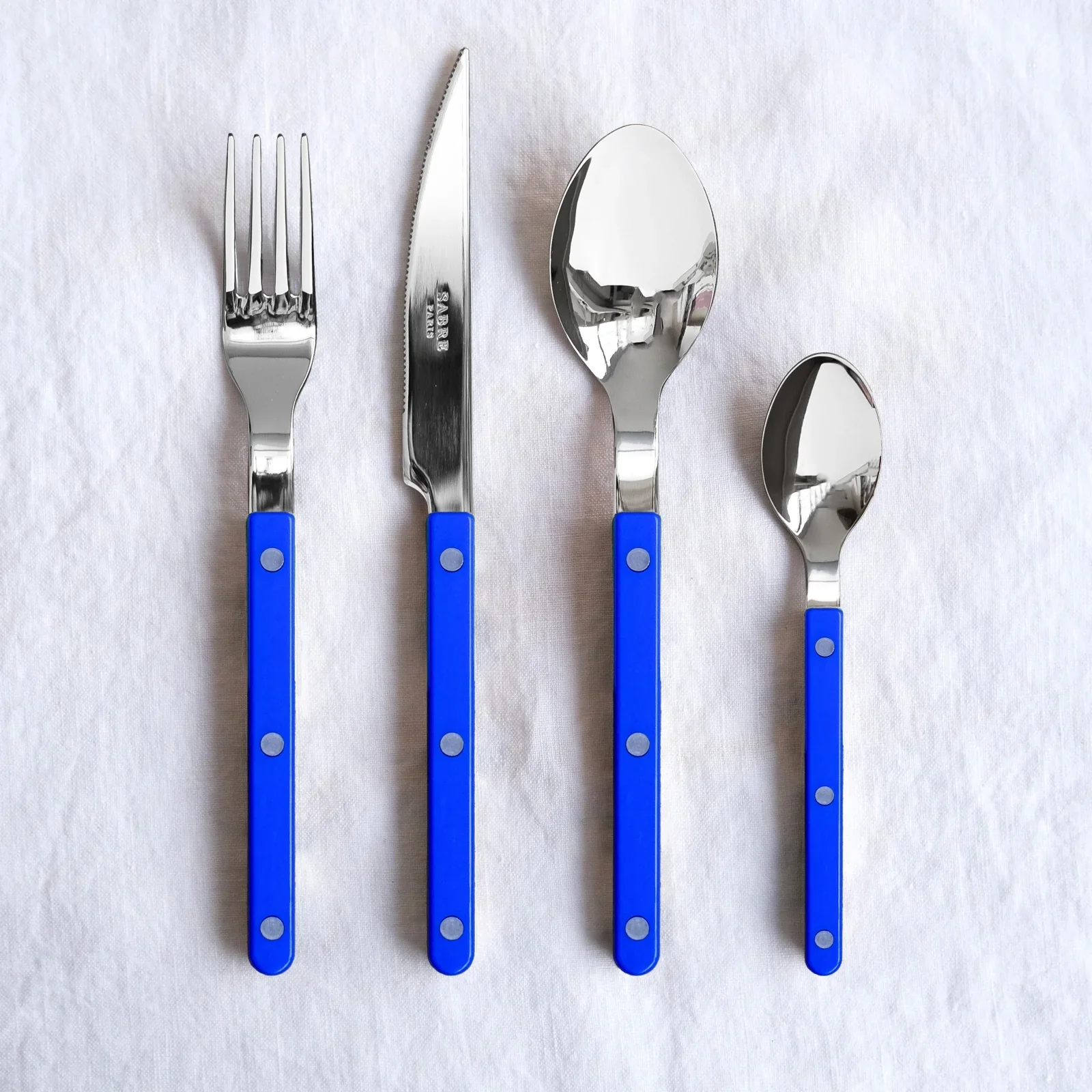 Bistrot Flatware, Lapis Blue, 4pc - Image 5