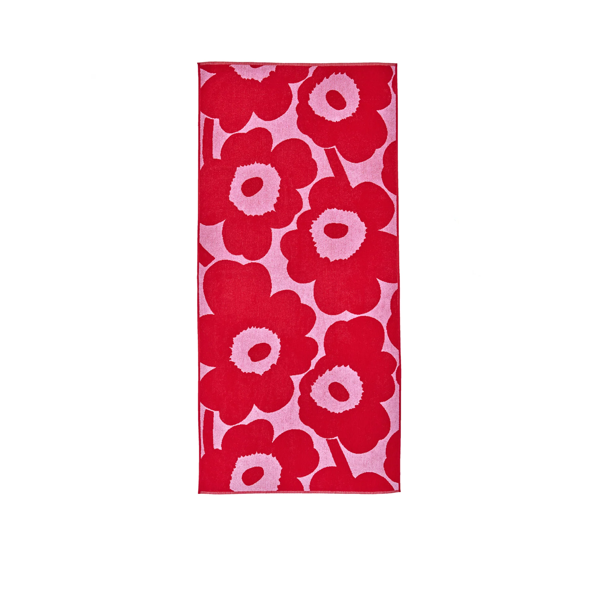 Unikko Towel, Pink + Red - Image 5