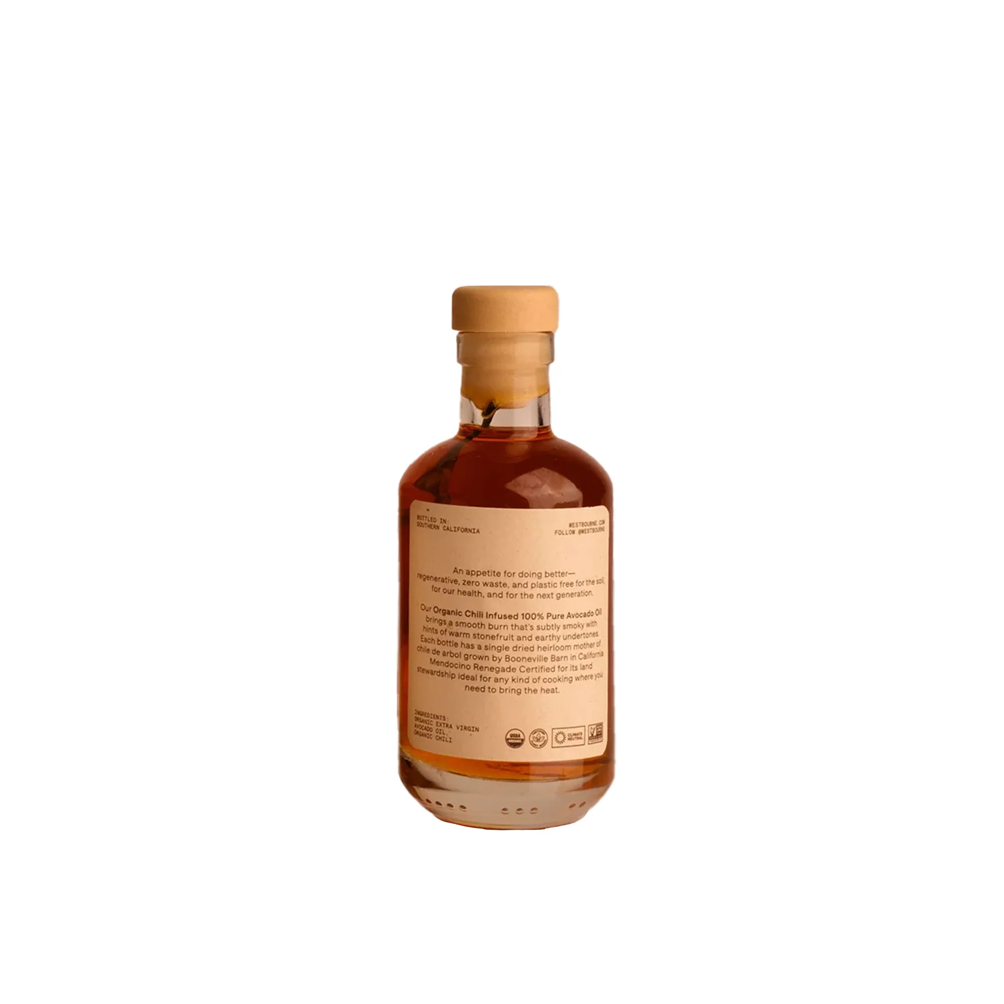Organic Chili- Infused 100% Pure Avocado Oil, 100mL - Image 2