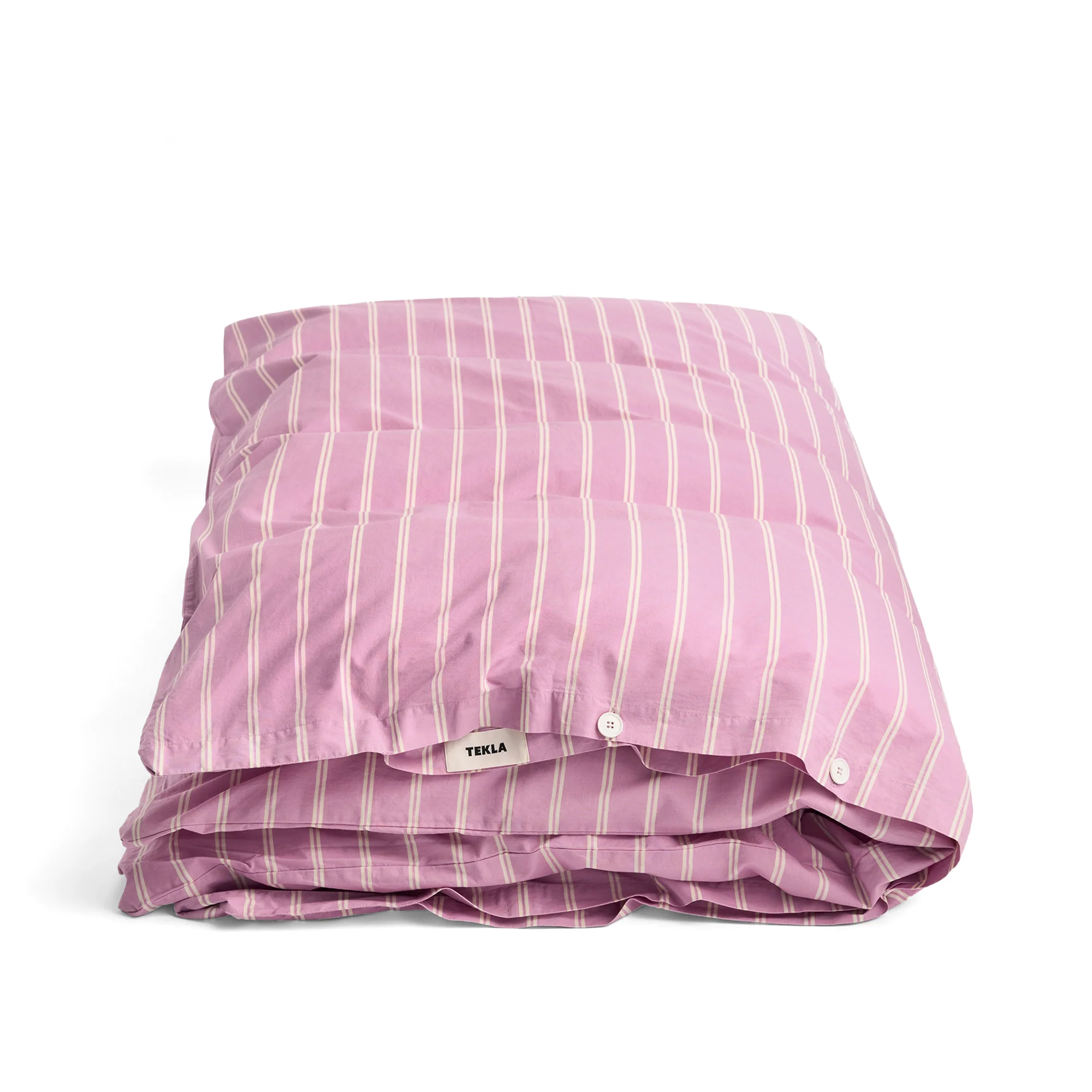 Percale Bedding, Mallow Pink Stripes - Image 3