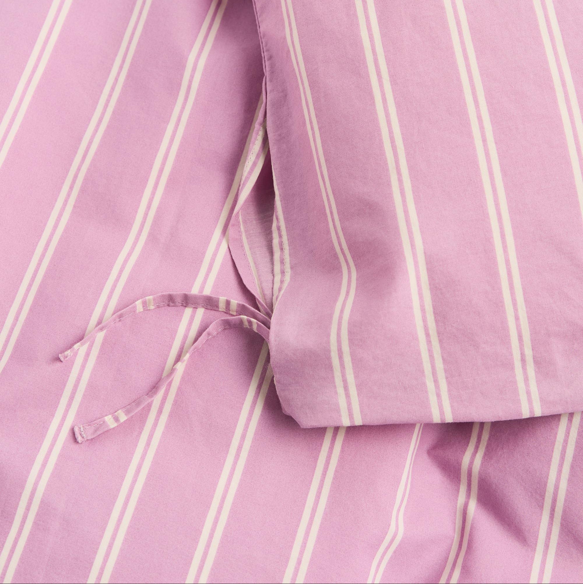 Percale Bedding, Mallow Pink Stripes - Image 4