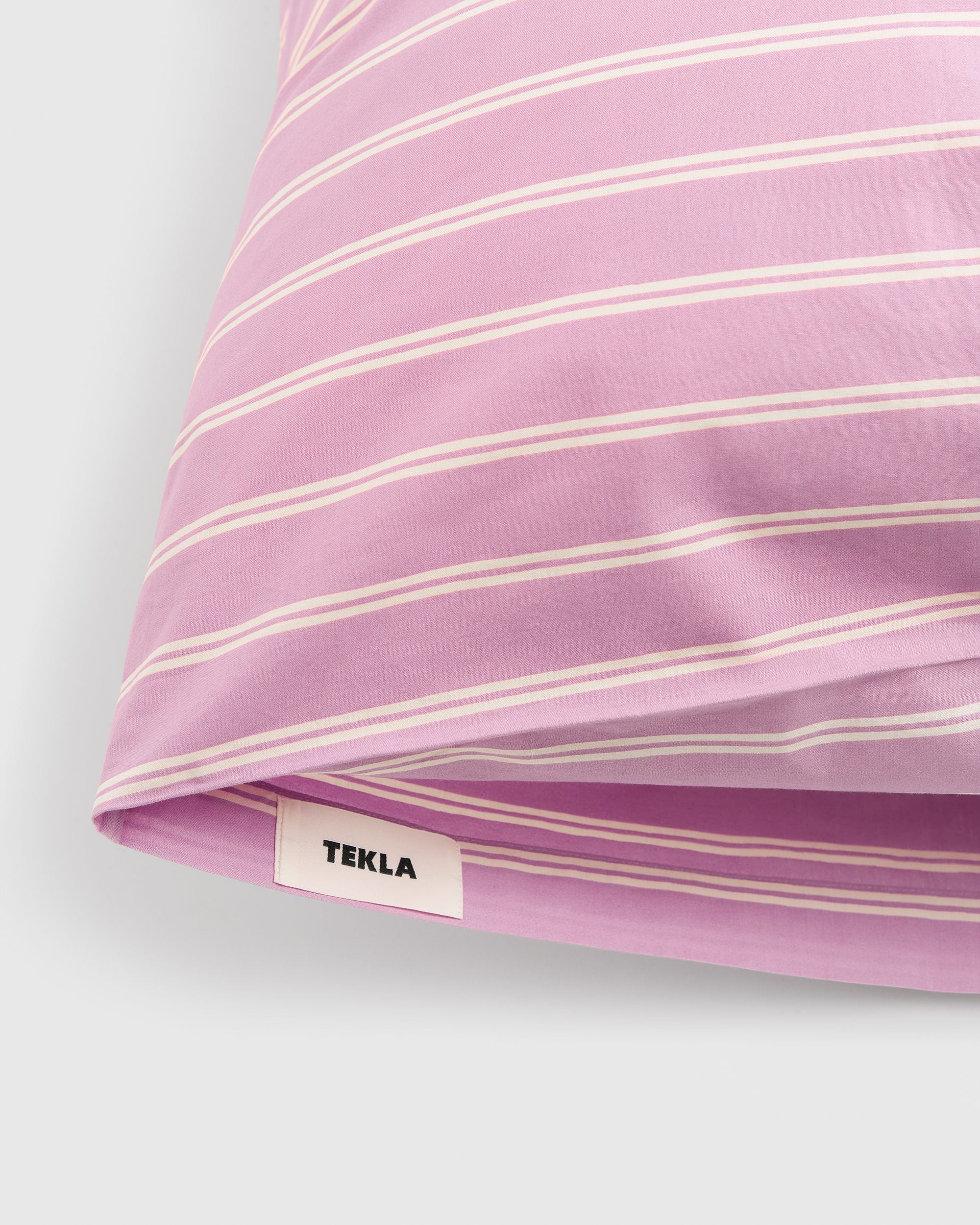 Percale Bedding, Mallow Pink Stripes - Image 7