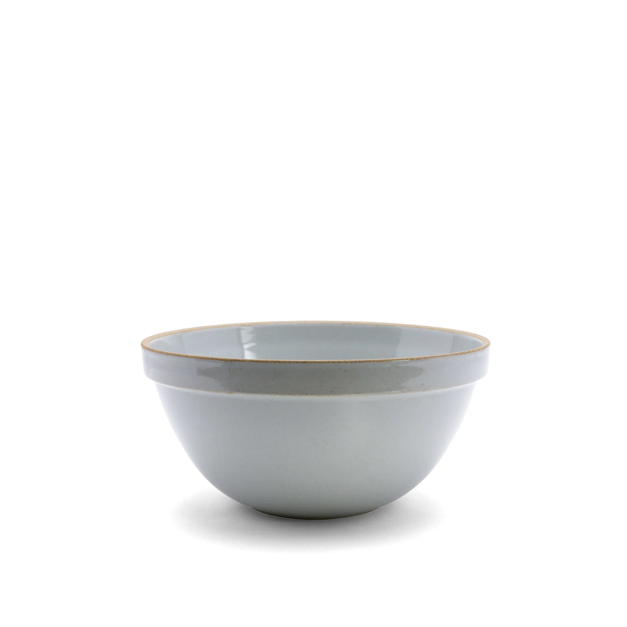 Gloss Gray Porcelain Ceramic Deep Bowl - Image 3