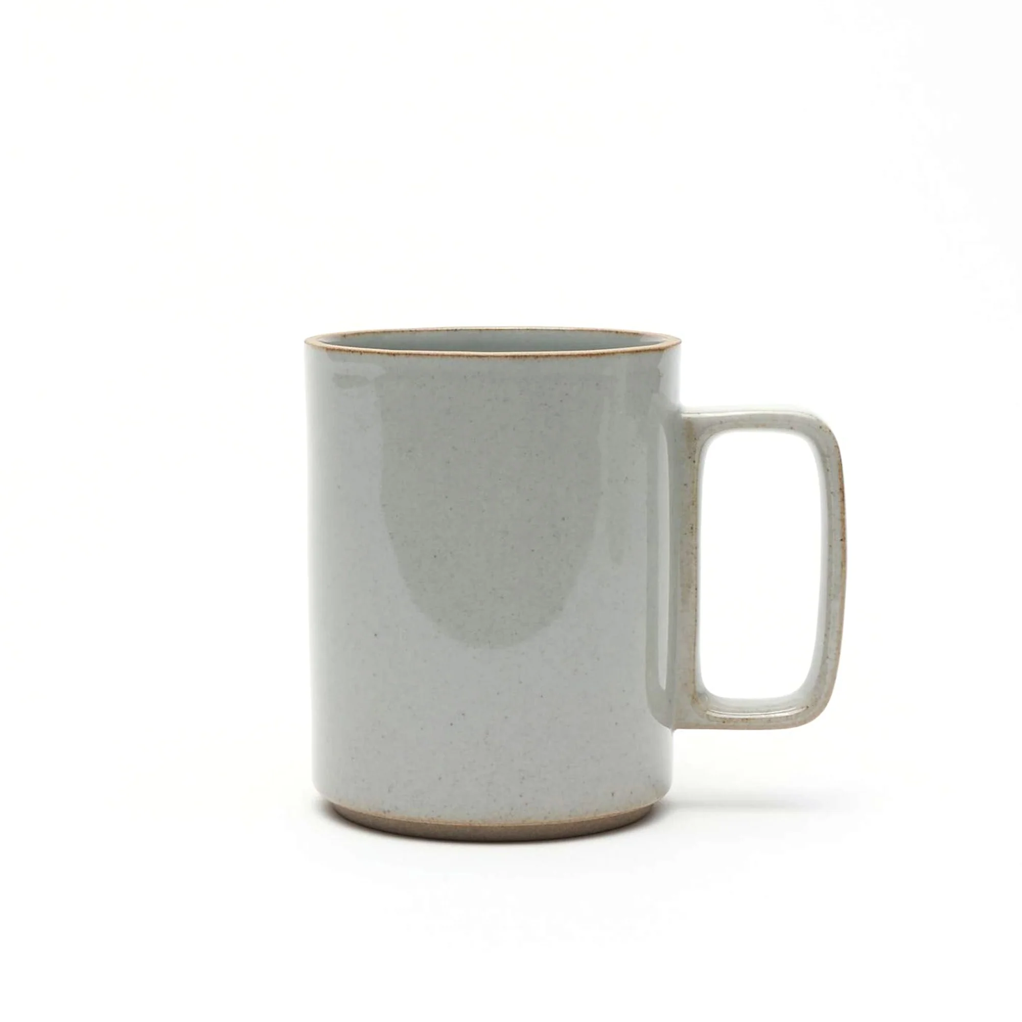 Gloss Gray Porcelain Ceramic Mug - Image 3