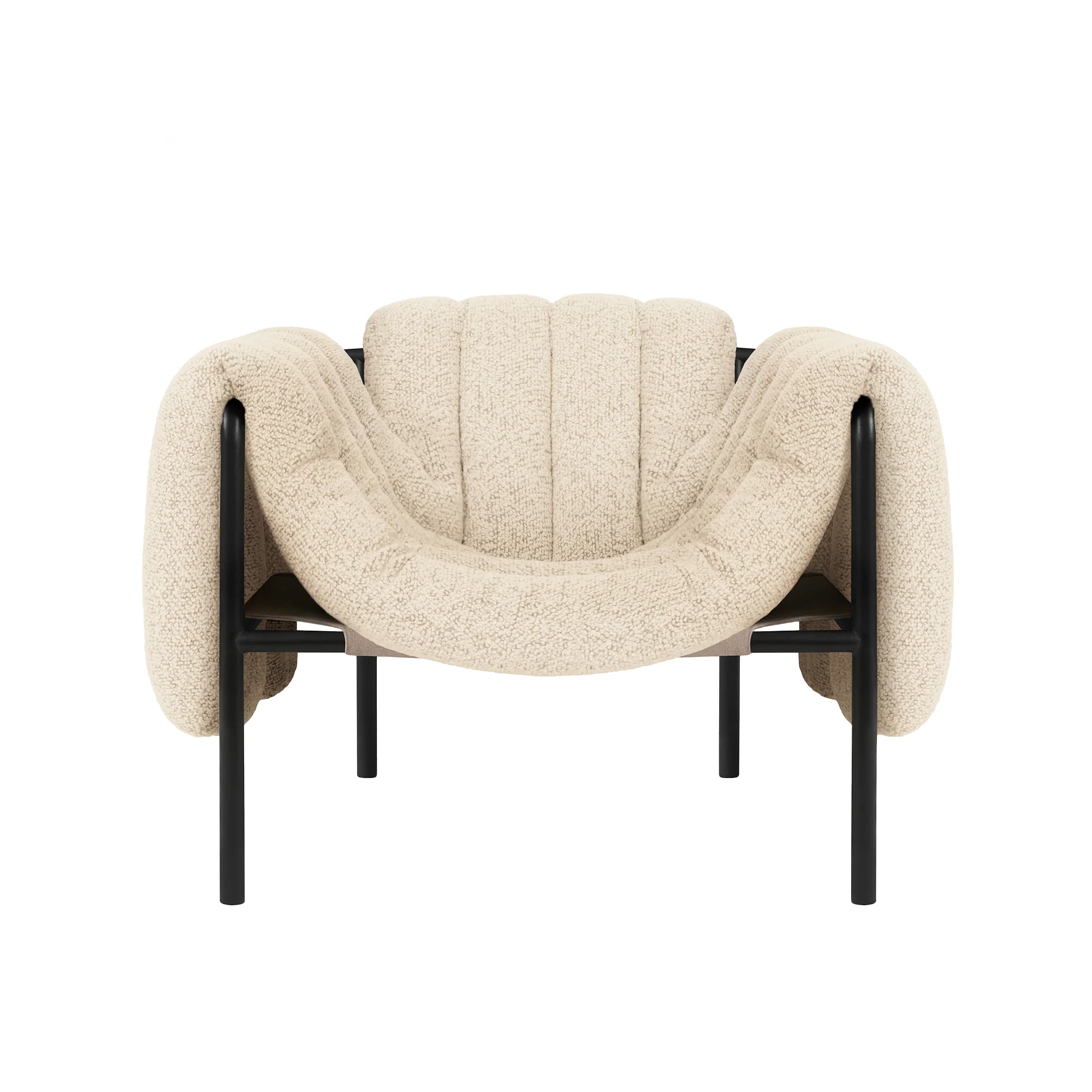 Puffy Lounge Chair, Black Grey - Image 11