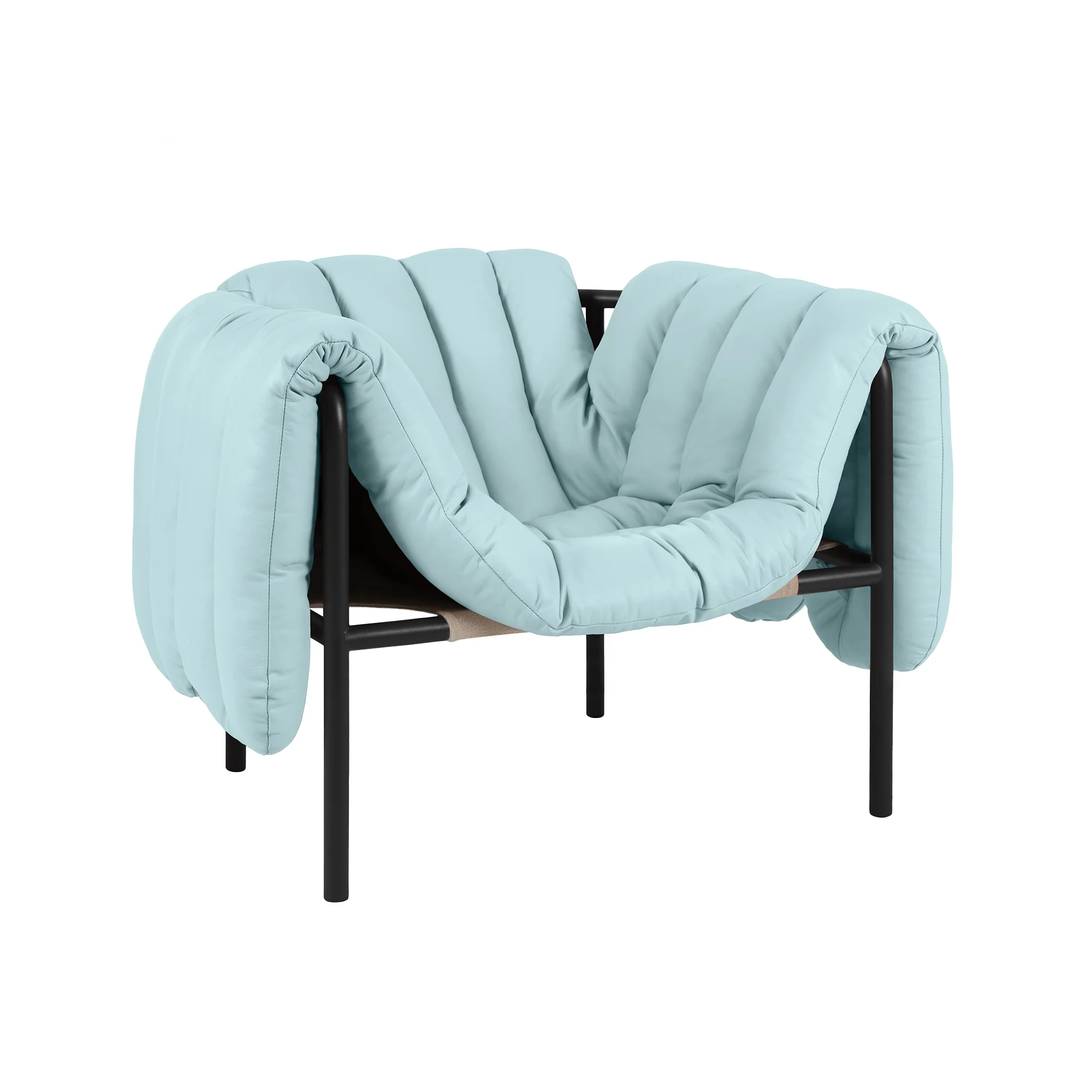 Puffy Lounge Chair, Black Grey - Image 13