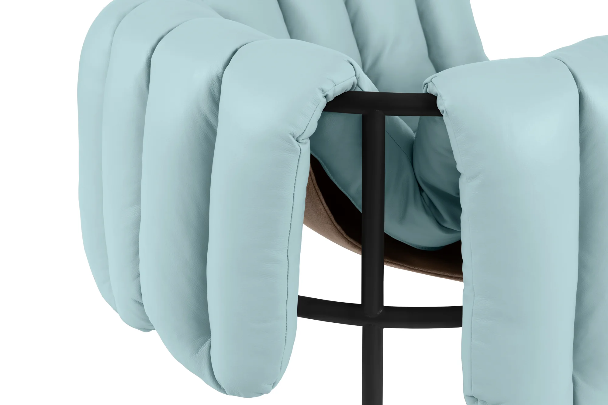 Puffy Lounge Chair, Black Grey - Image 14