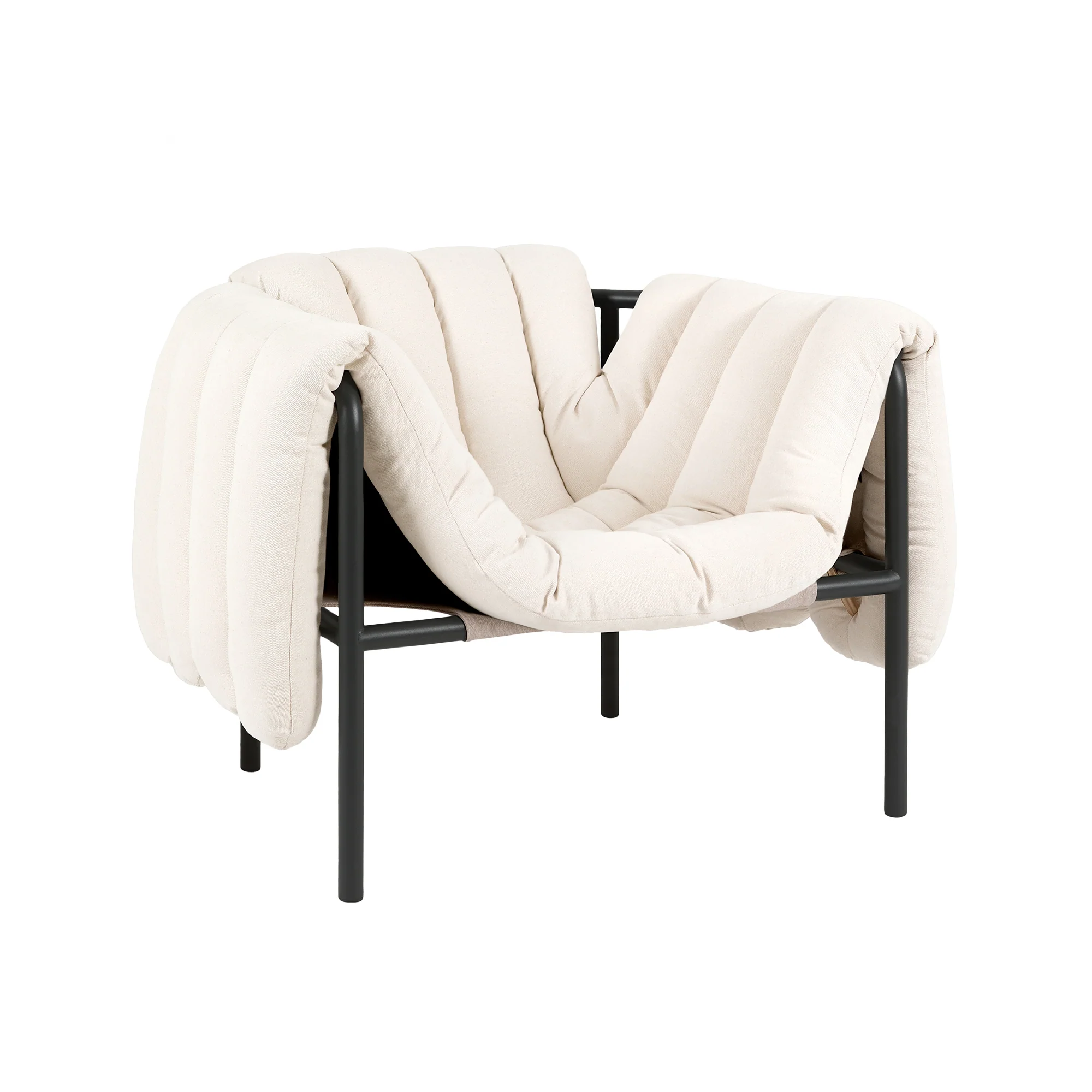 Puffy Lounge Chair, Black Grey - Image 15