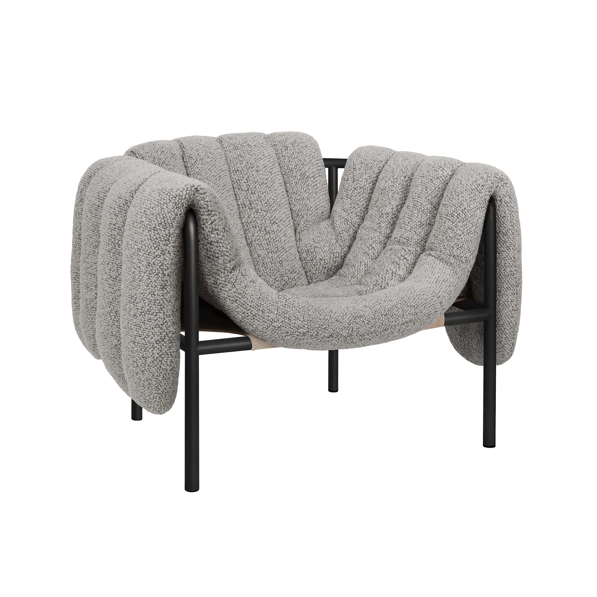 Puffy Lounge Chair, Black Grey - Image 17