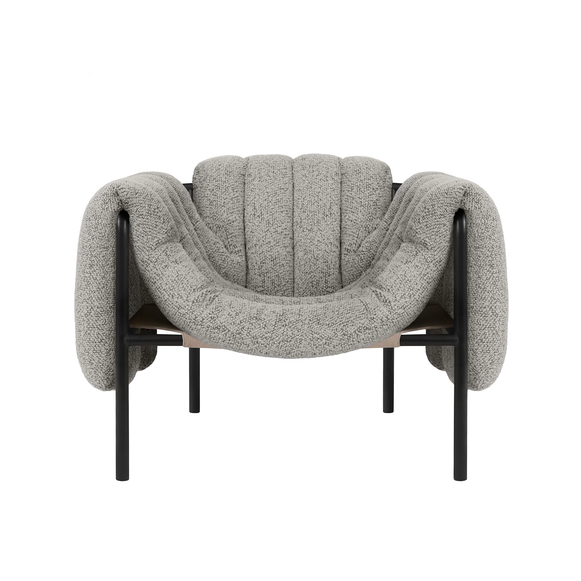 Puffy Lounge Chair, Black Grey - Image 18