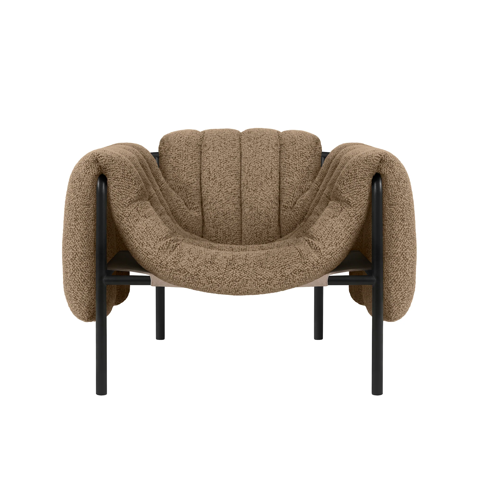 Puffy Lounge Chair, Black Grey - Image 2