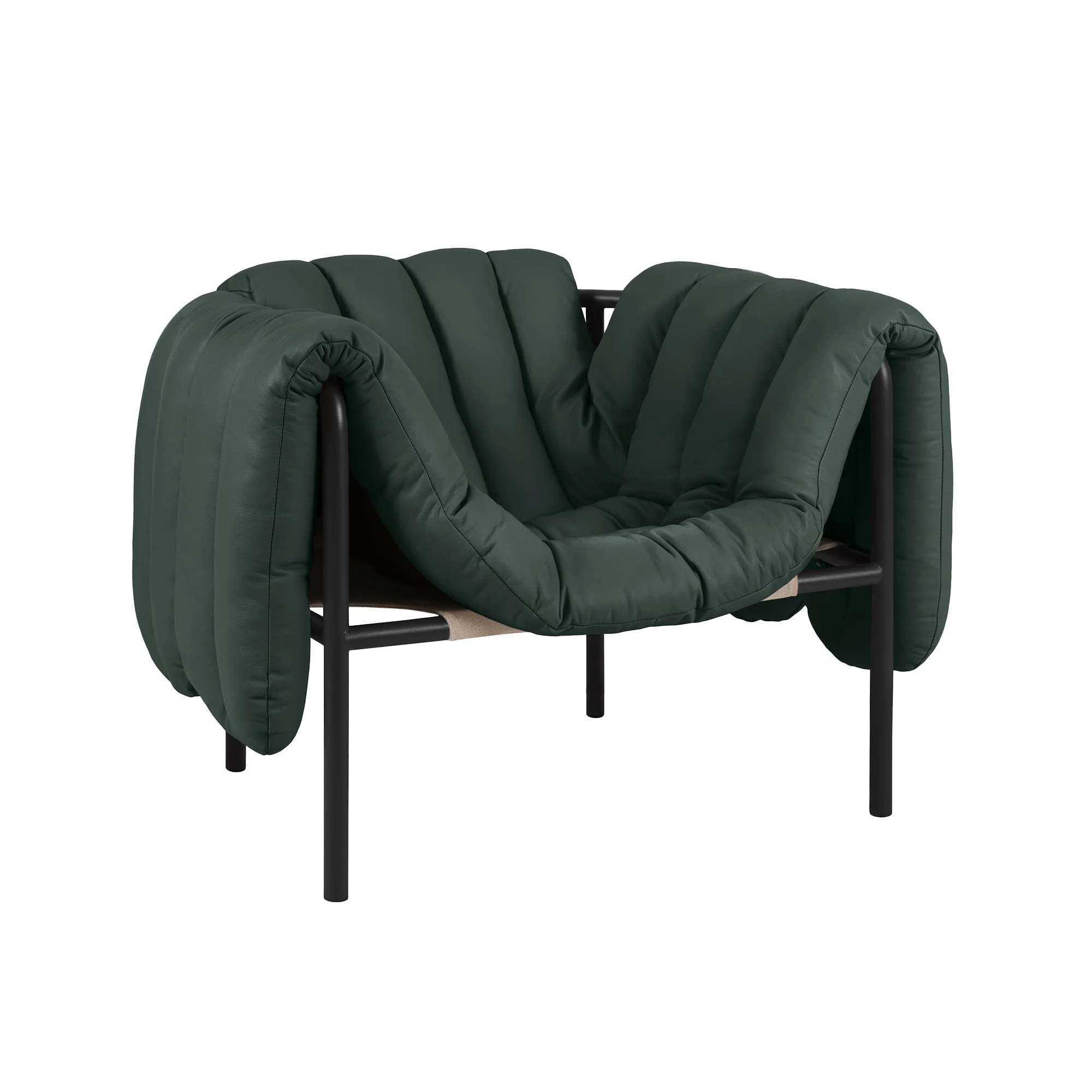 Puffy Lounge Chair, Black Grey - Image 8