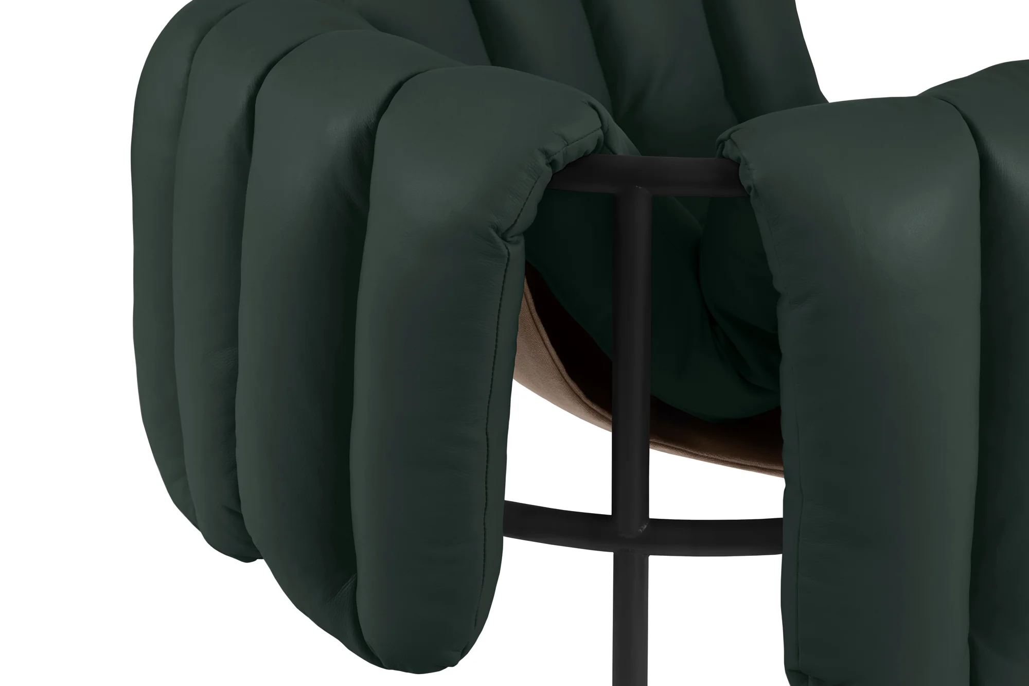 Puffy Lounge Chair, Black Grey - Image 9