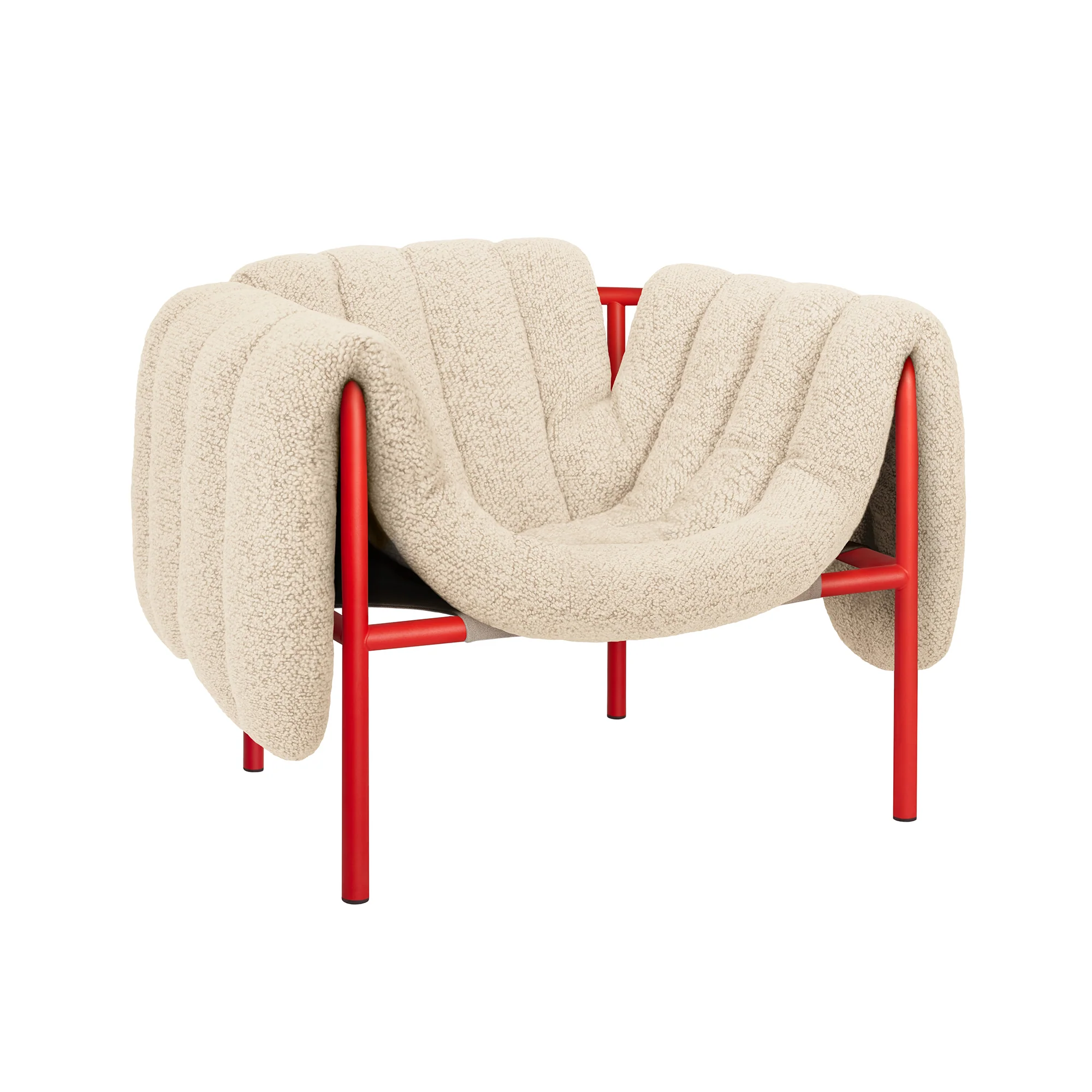 Puffy Lounge Chair, Traffic Red - Image 10
