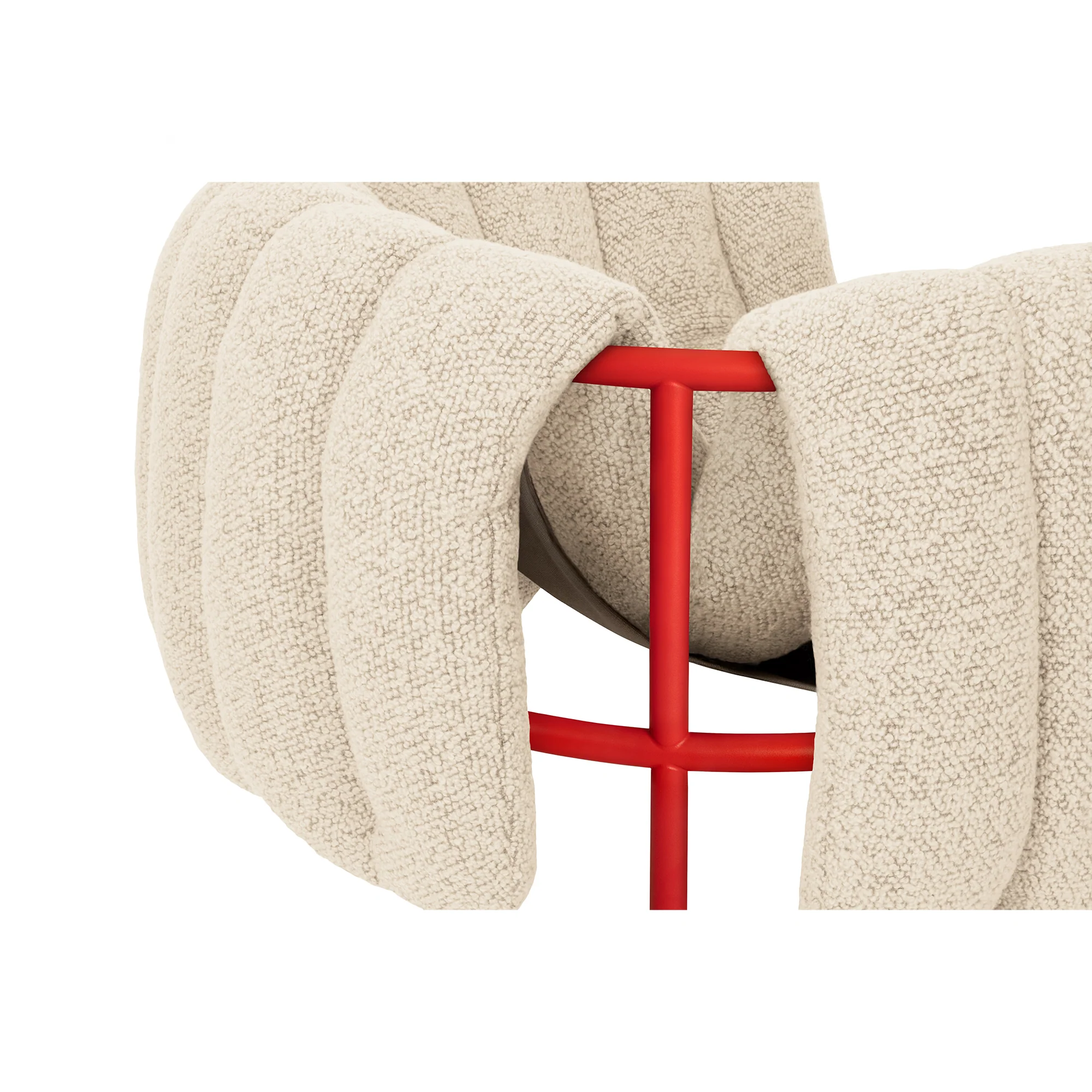 Puffy Lounge Chair, Traffic Red - Image 11