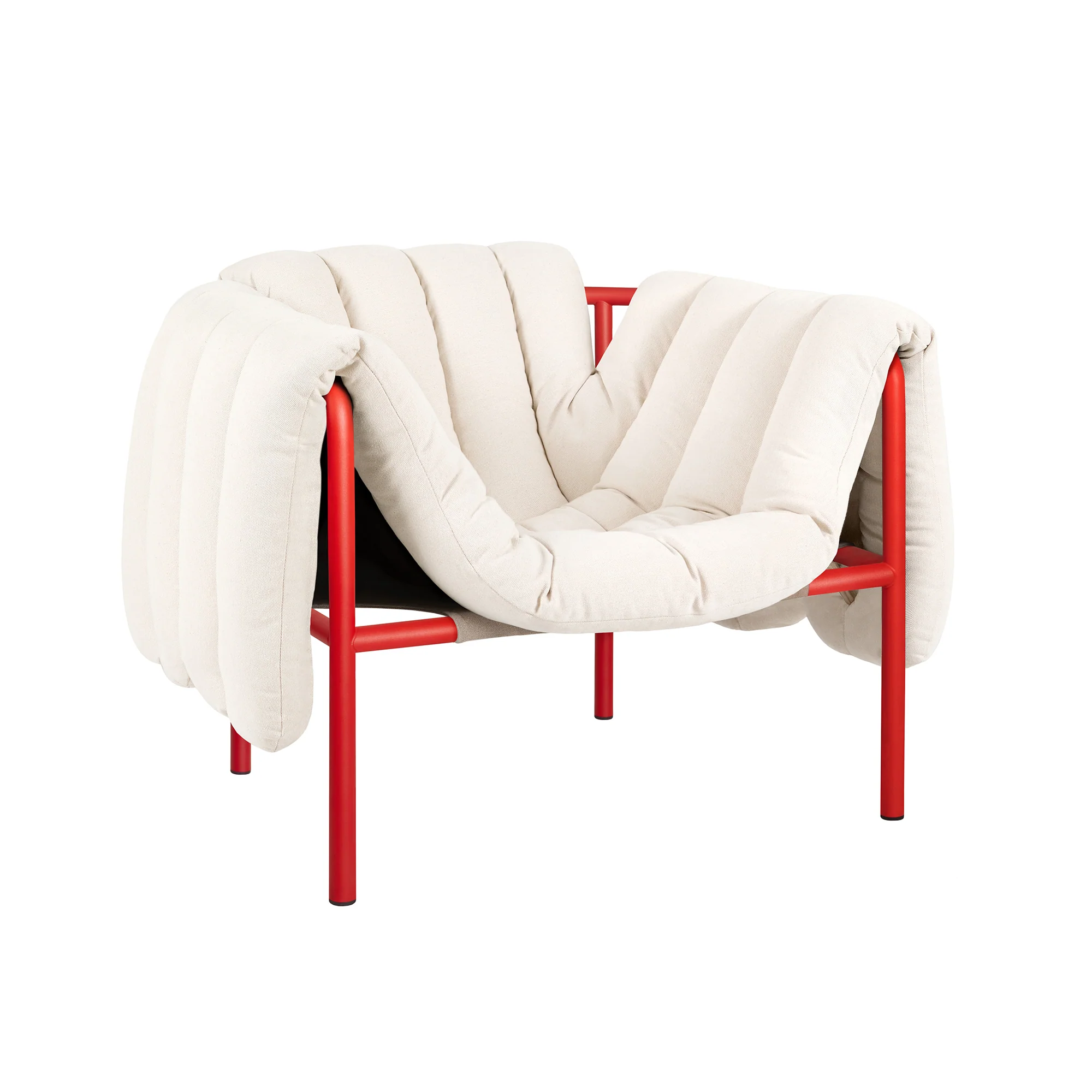 Puffy Lounge Chair, Traffic Red - Image 12