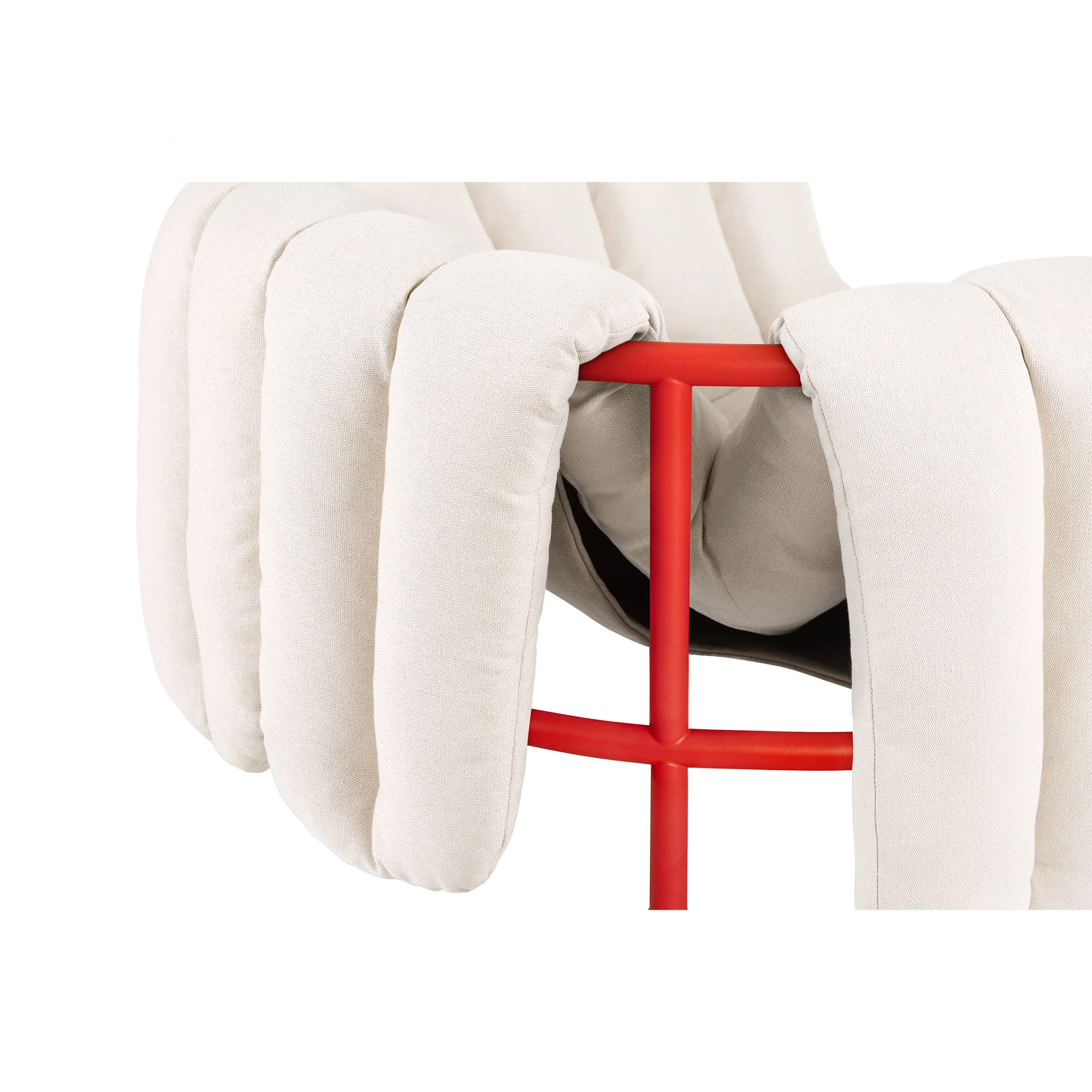 Puffy Lounge Chair, Traffic Red - Image 13