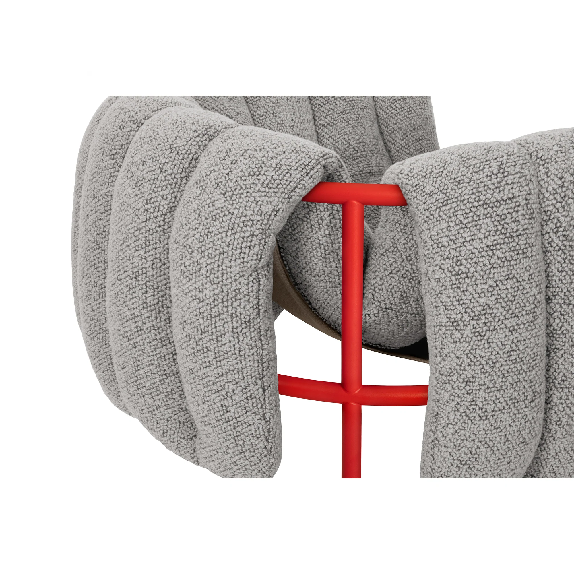 Puffy Lounge Chair, Traffic Red - Image 15