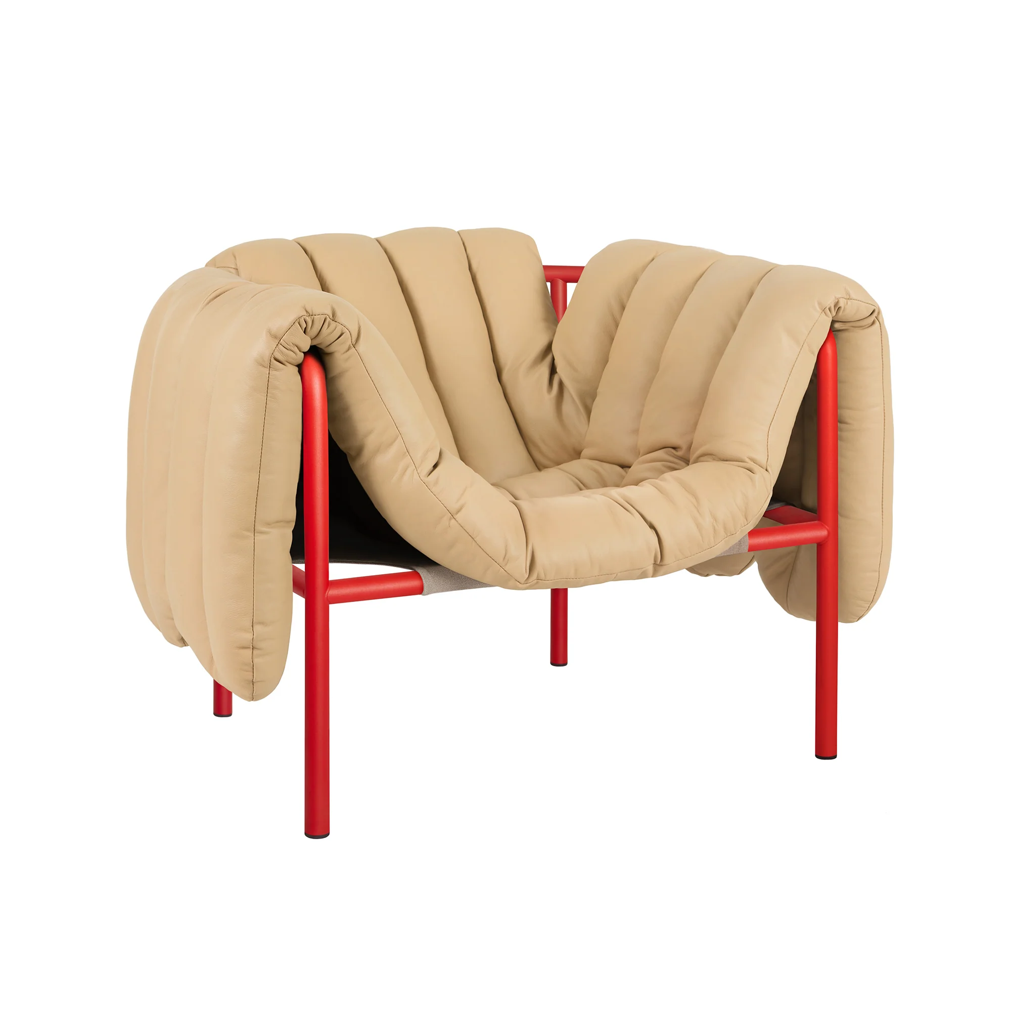 Puffy Lounge Chair, Traffic Red - Image 16
