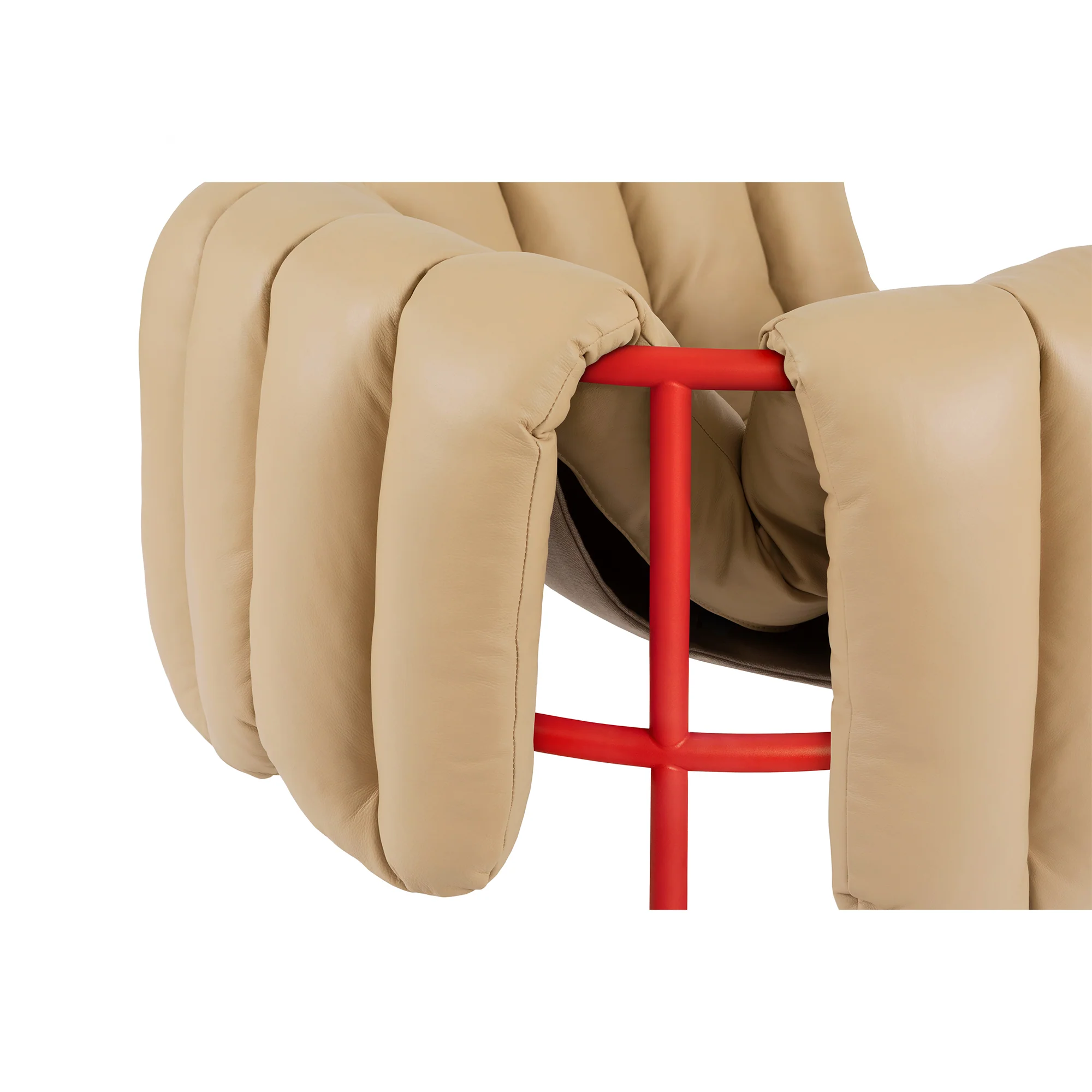Puffy Lounge Chair, Traffic Red - Image 17