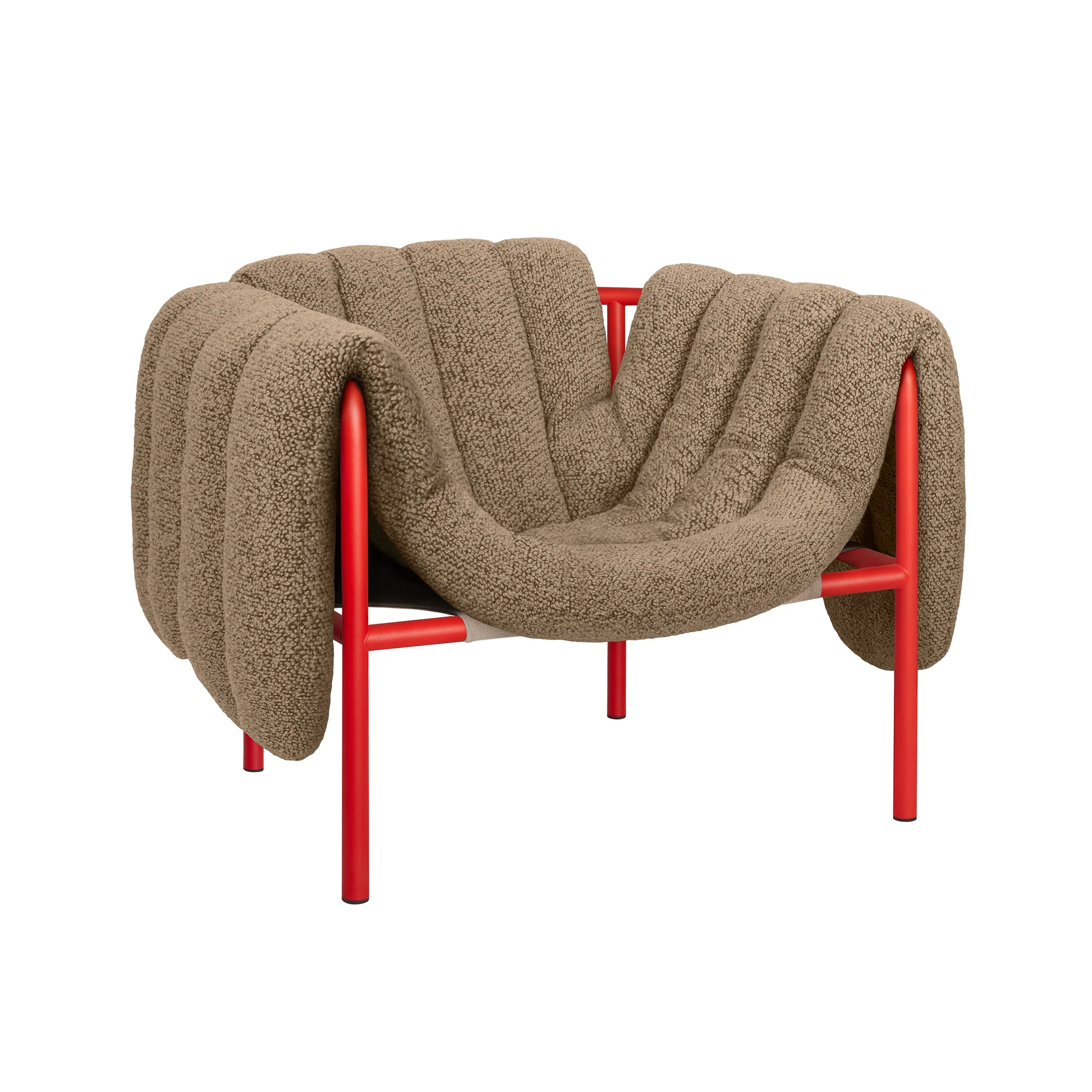 Puffy Lounge Chair, Traffic Red - Image 18