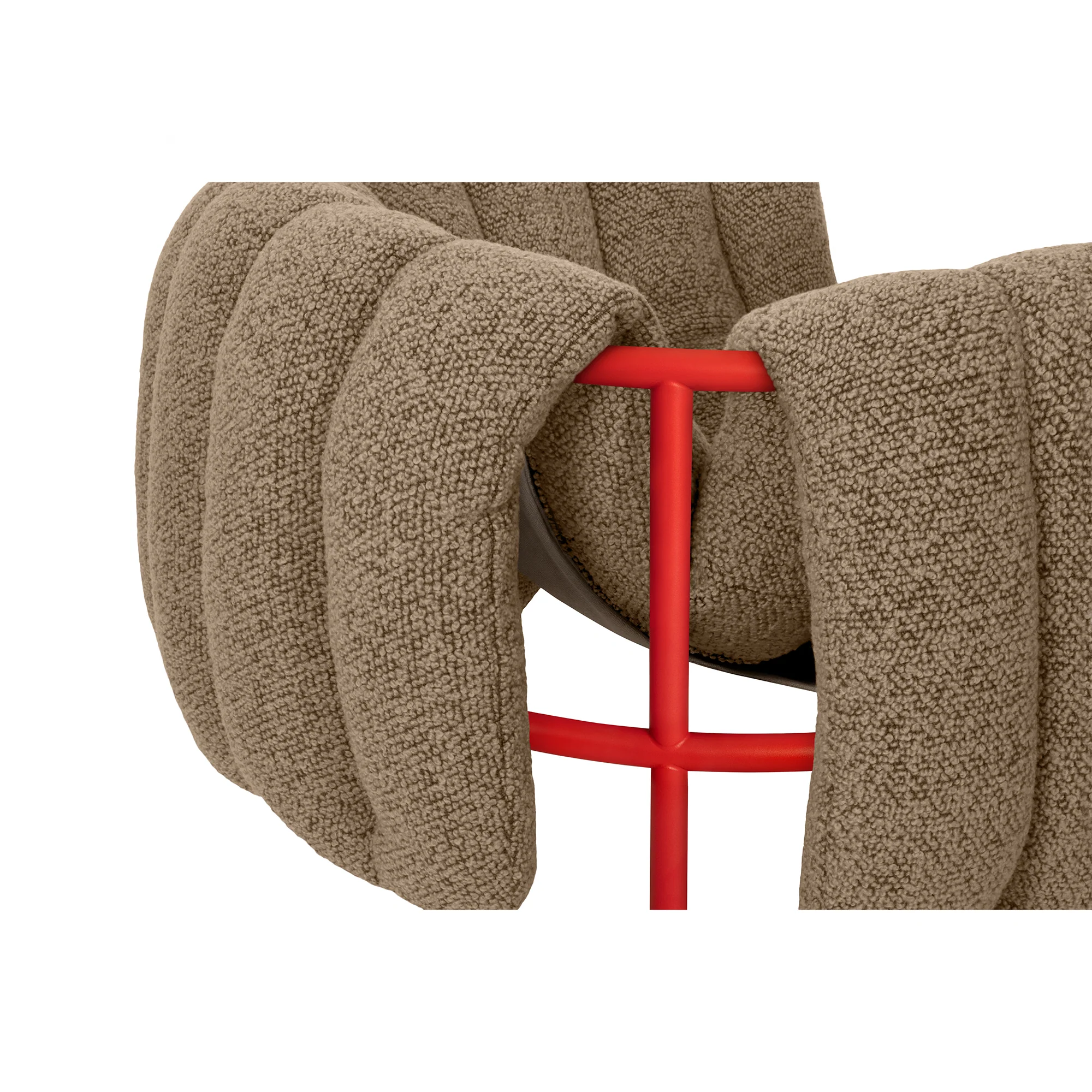 Puffy Lounge Chair, Traffic Red - Image 19