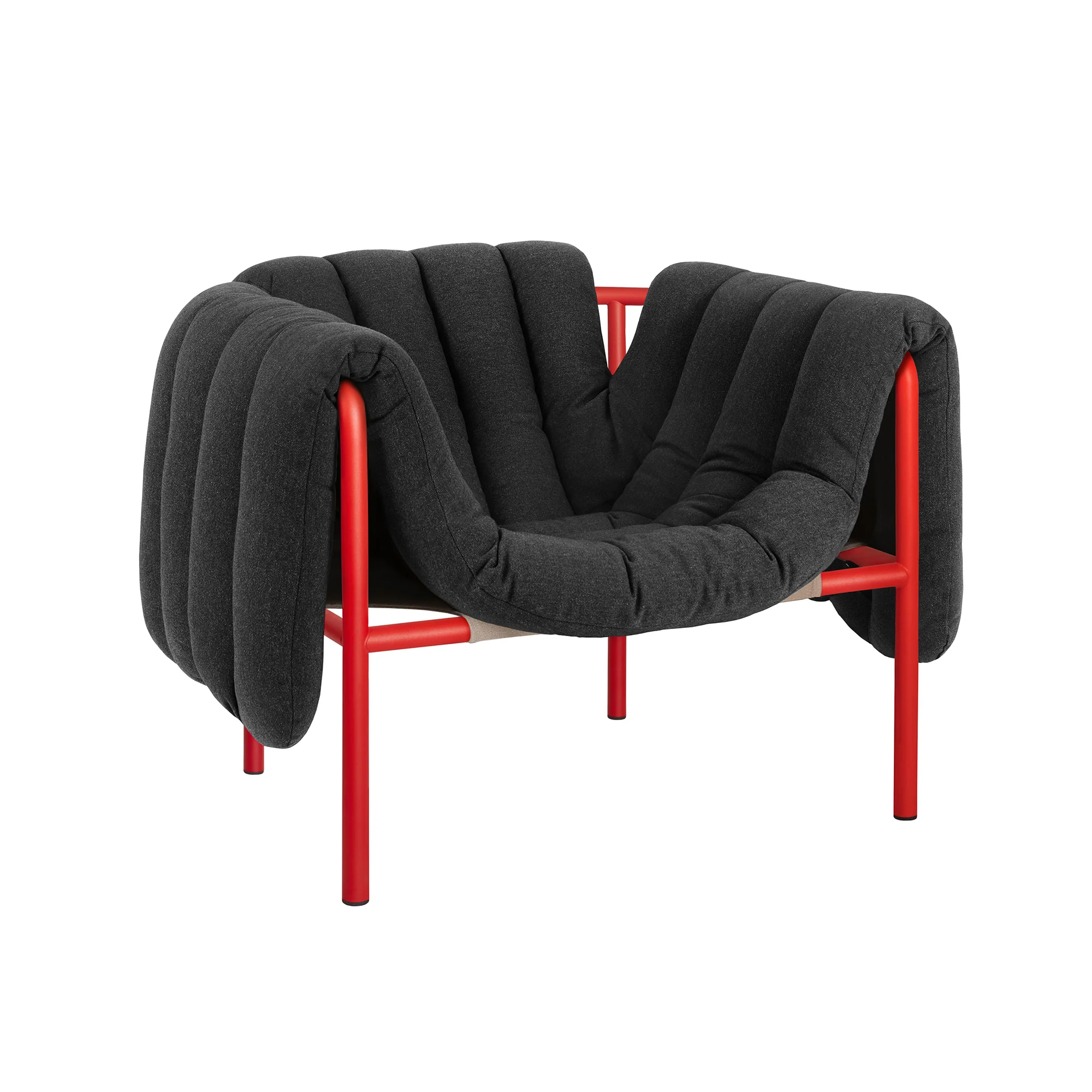 Puffy Lounge Chair, Traffic Red - Image 4