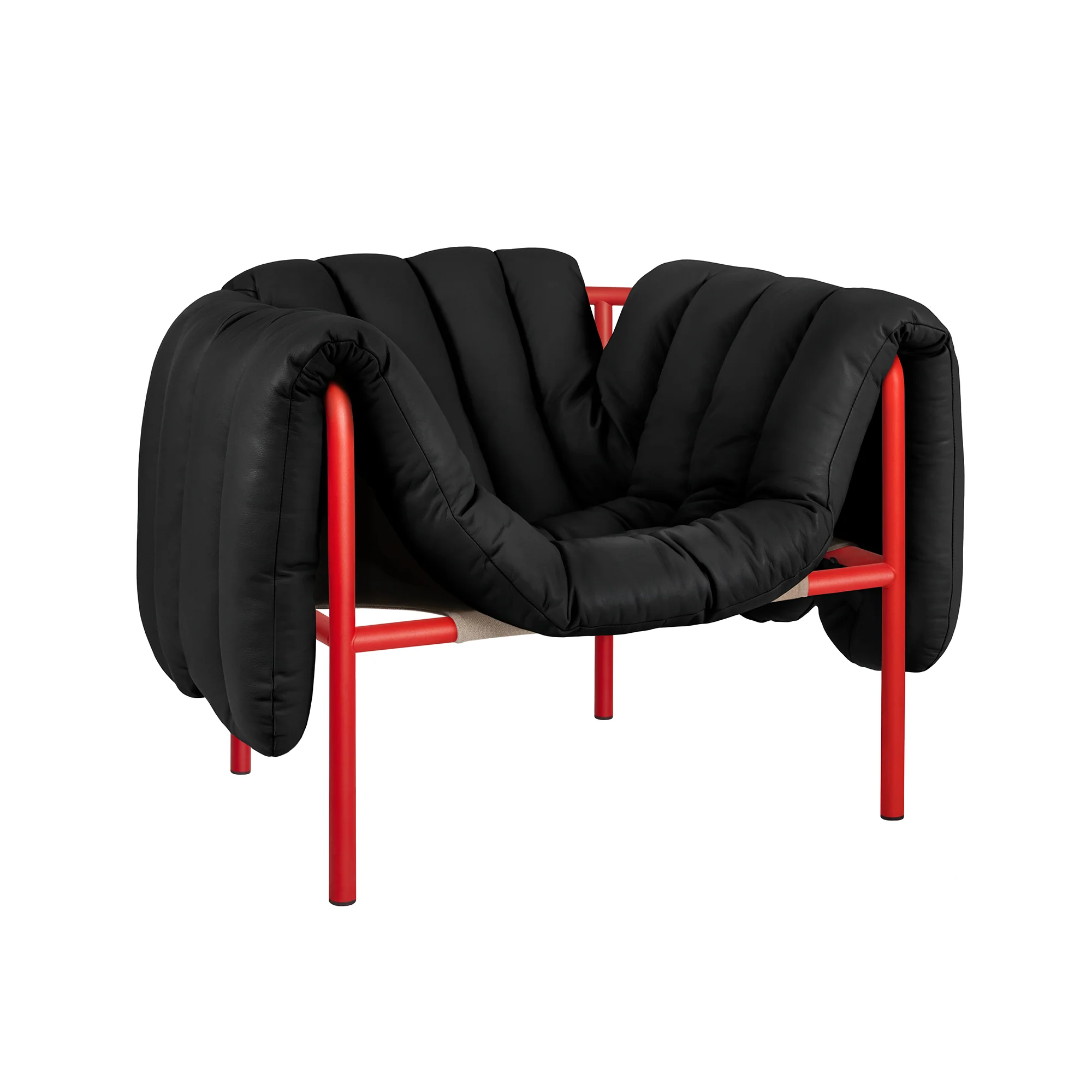 Puffy Lounge Chair, Traffic Red - Image 6