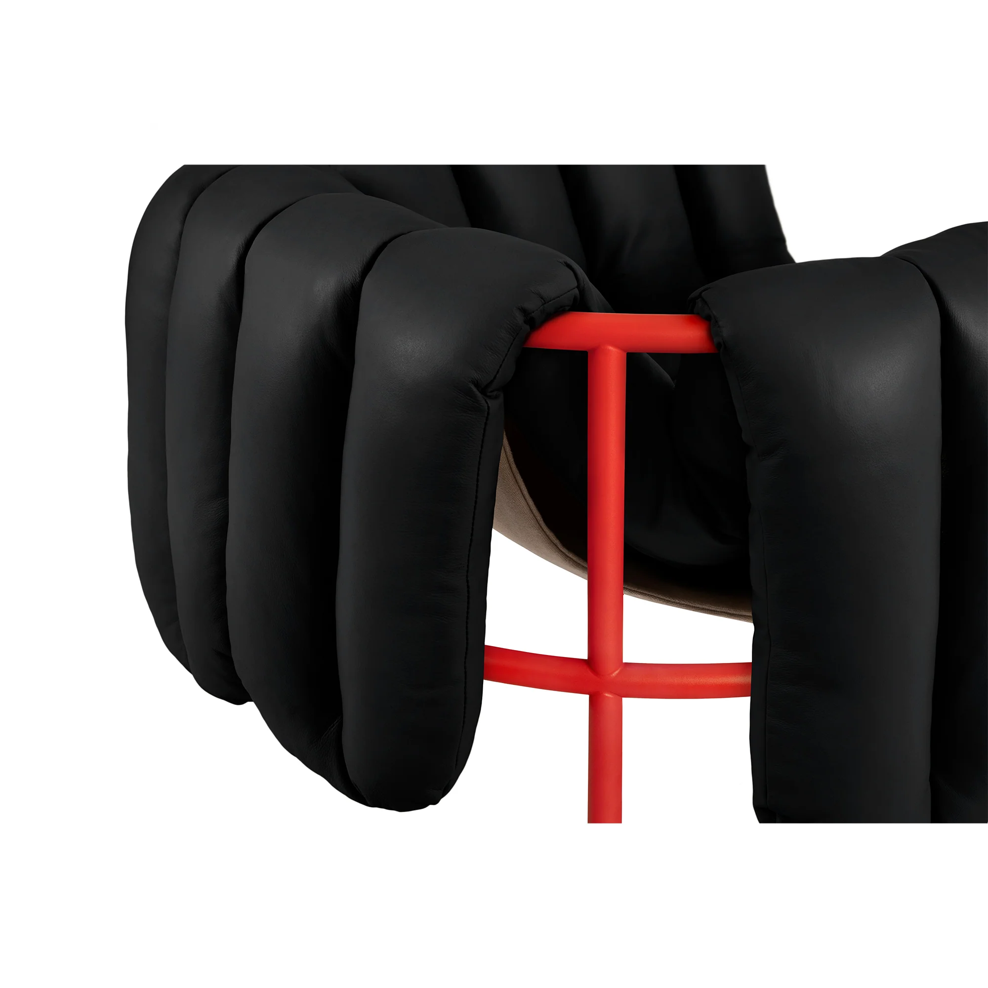 Puffy Lounge Chair, Traffic Red - Image 7