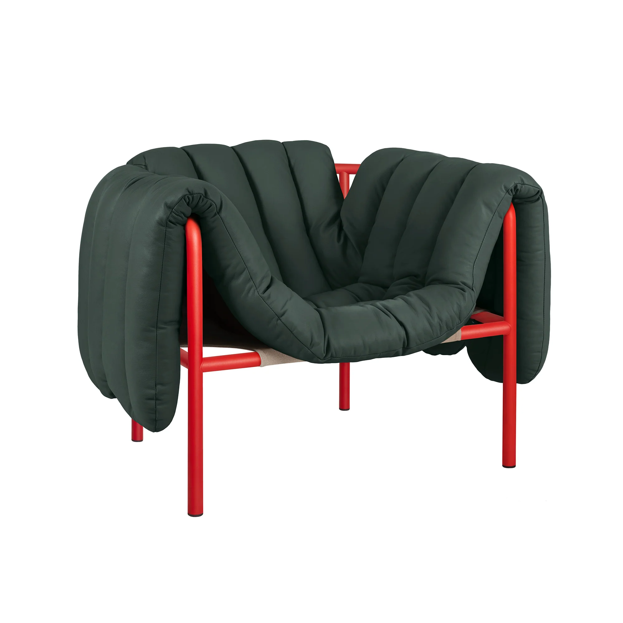 Puffy Lounge Chair, Traffic Red - Image 8