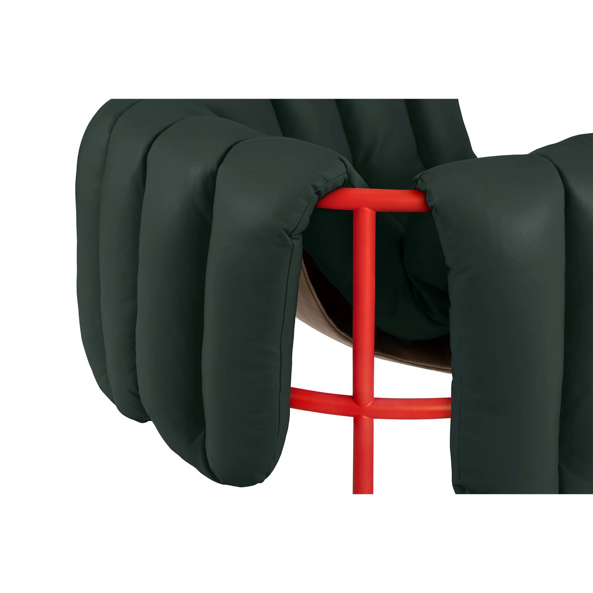 Puffy Lounge Chair, Traffic Red - Image 9