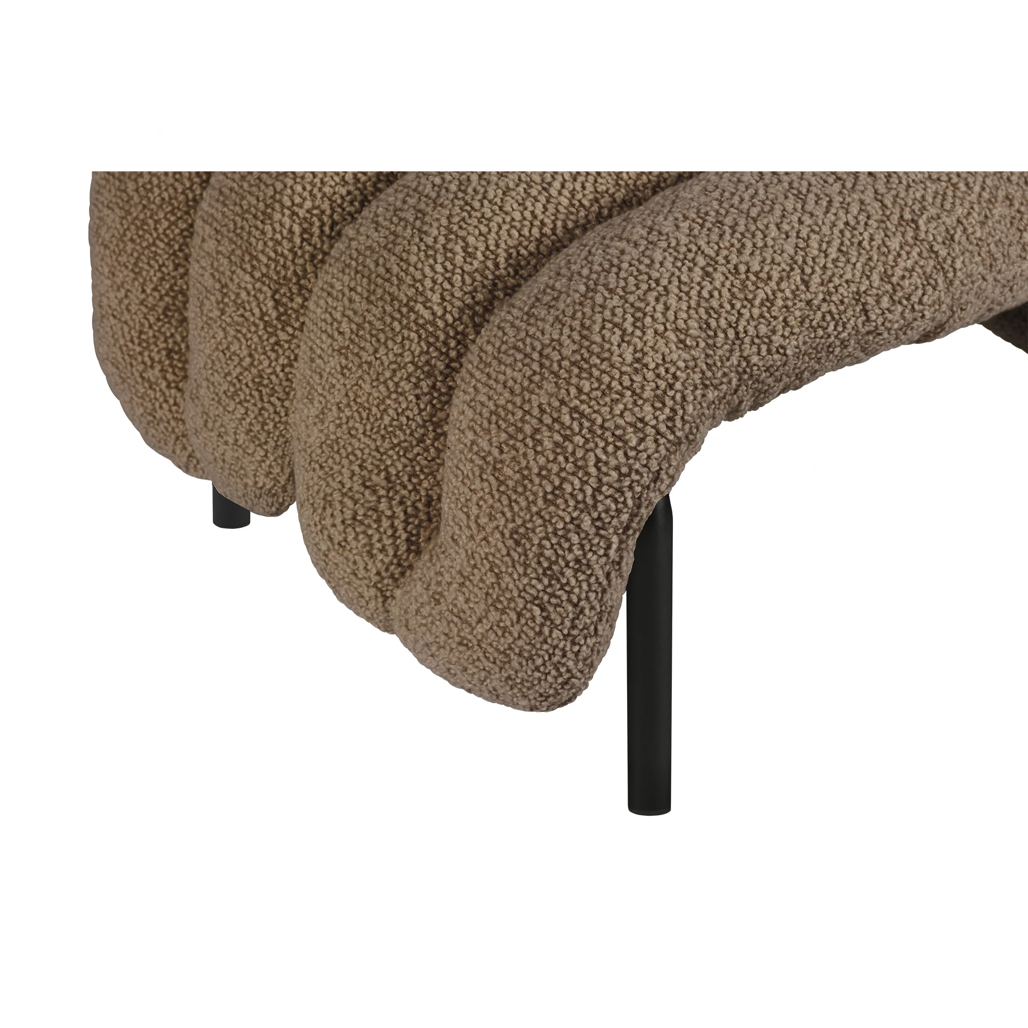 Puffy Ottoman, Black Grey - Image 3