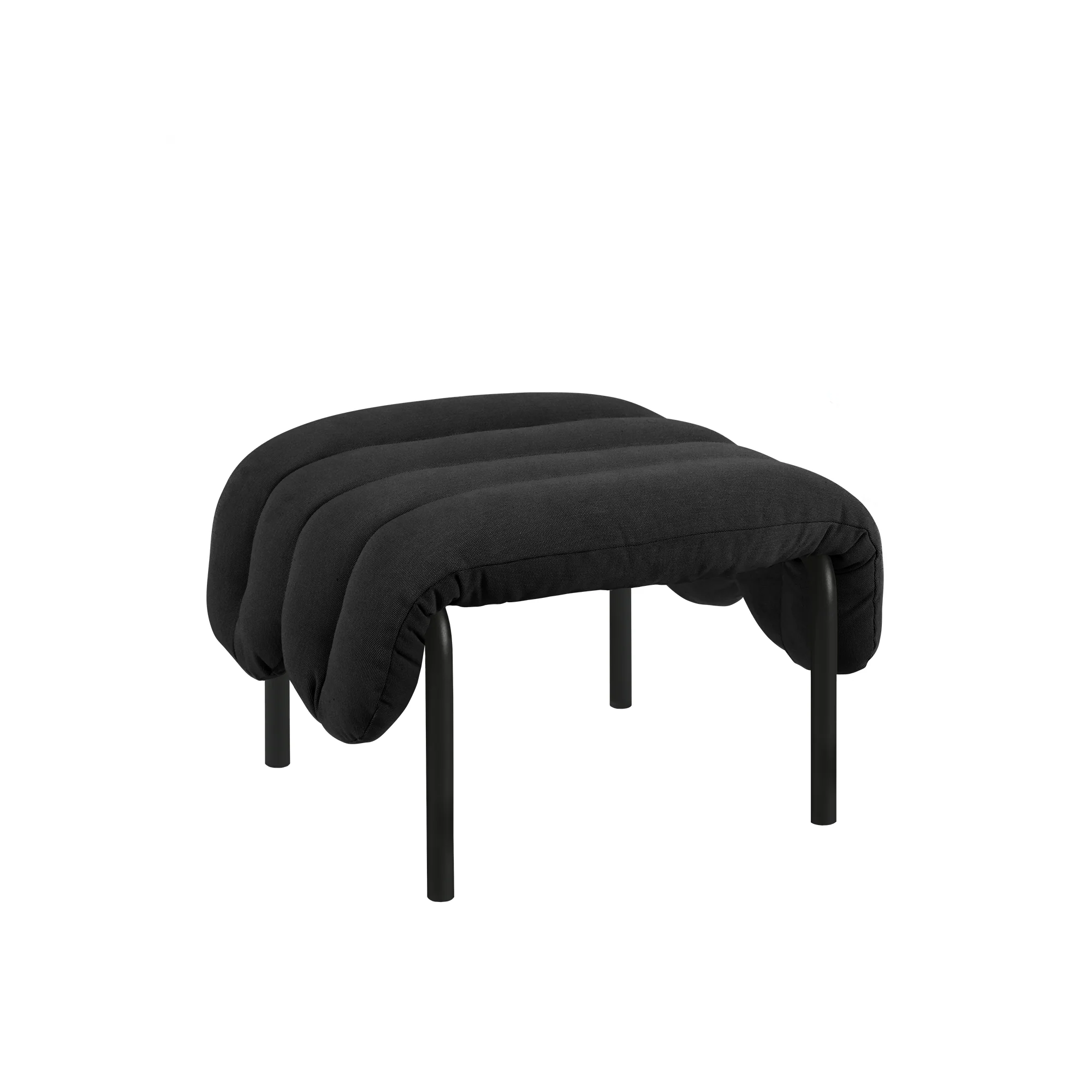 Puffy Ottoman, Black Grey - Image 4