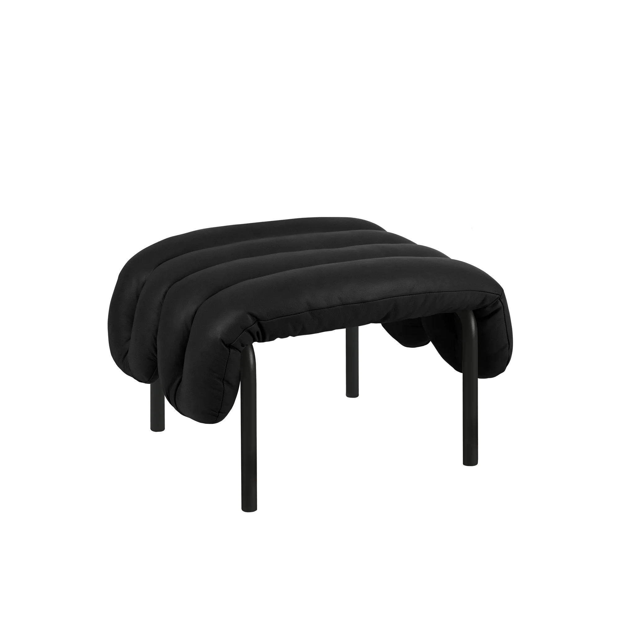 Puffy Ottoman, Black Grey - Image 6