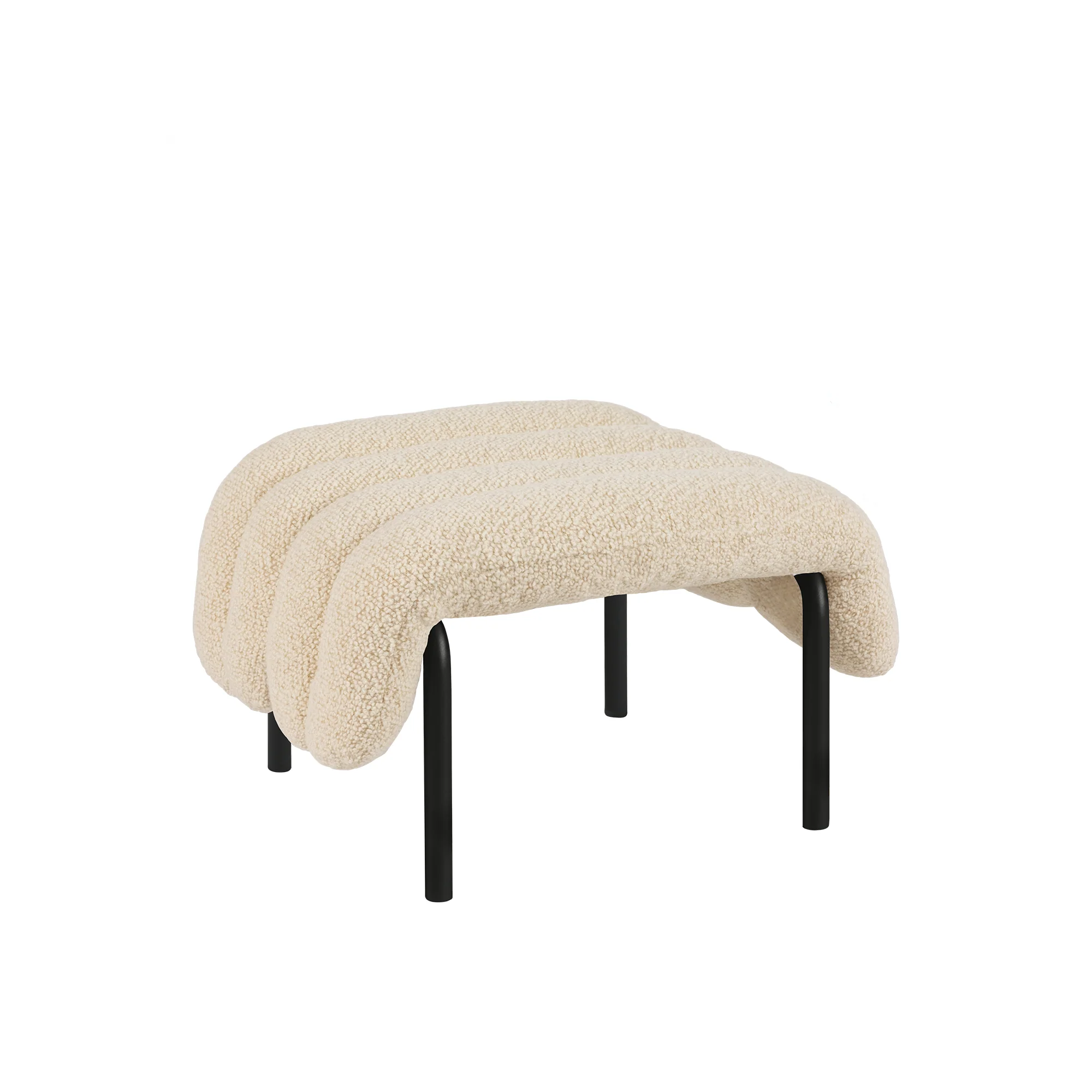 Puffy Ottoman, Black Grey - Image 8