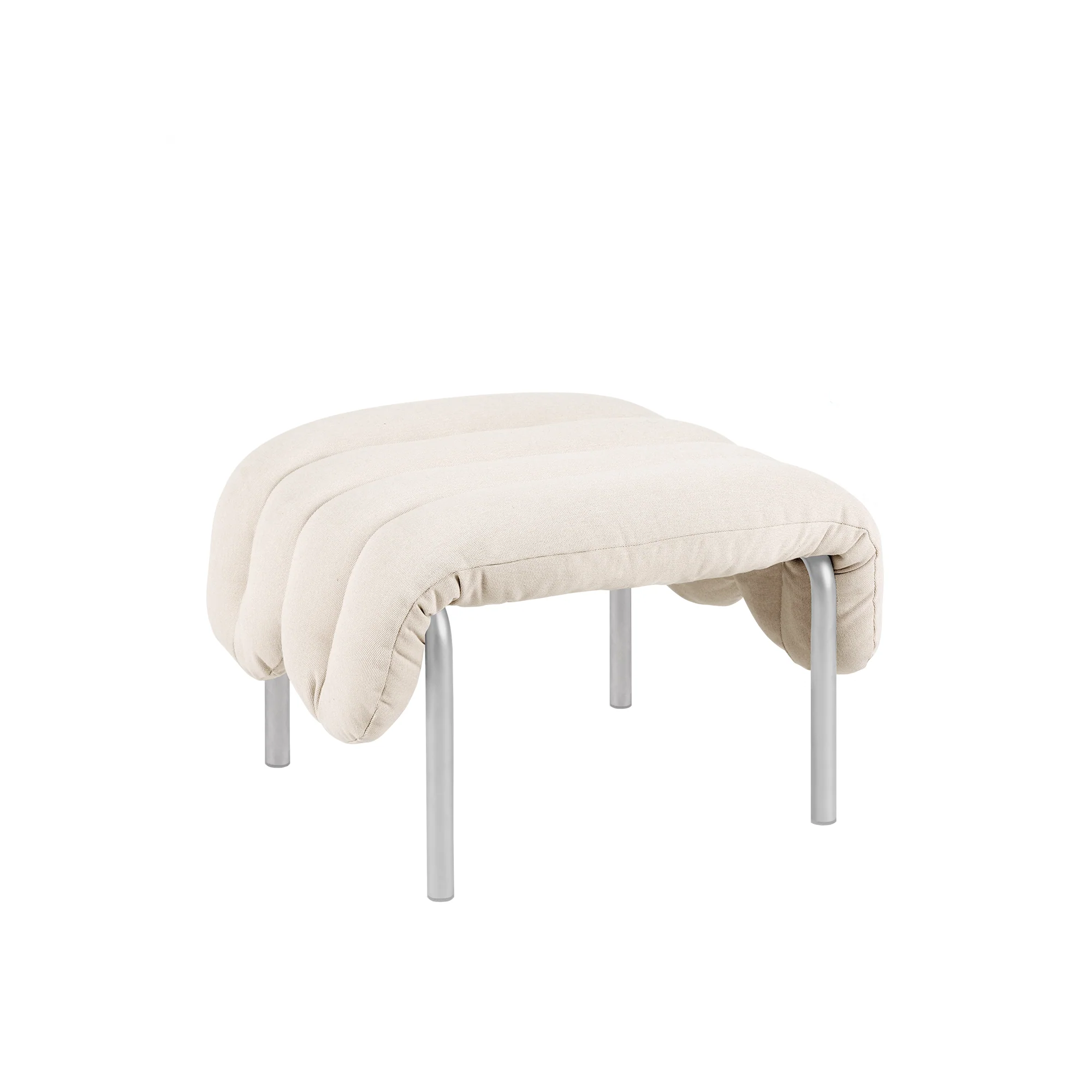Puffy Ottoman, Stainless Steel - Image 10